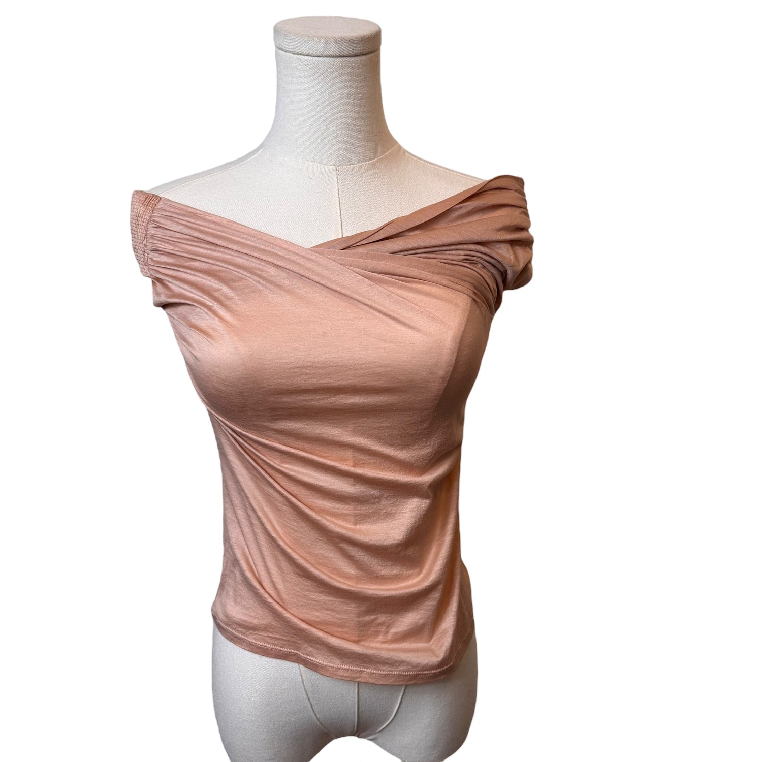 Gucci Pink Off The Shoulder Wrap Sleeveless Top by Tom Ford