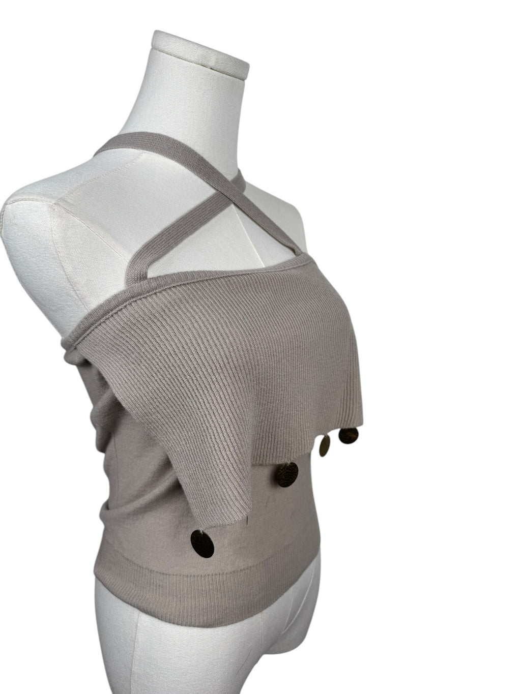 Vintage Sonia Rykiel Embellished Knit Tank