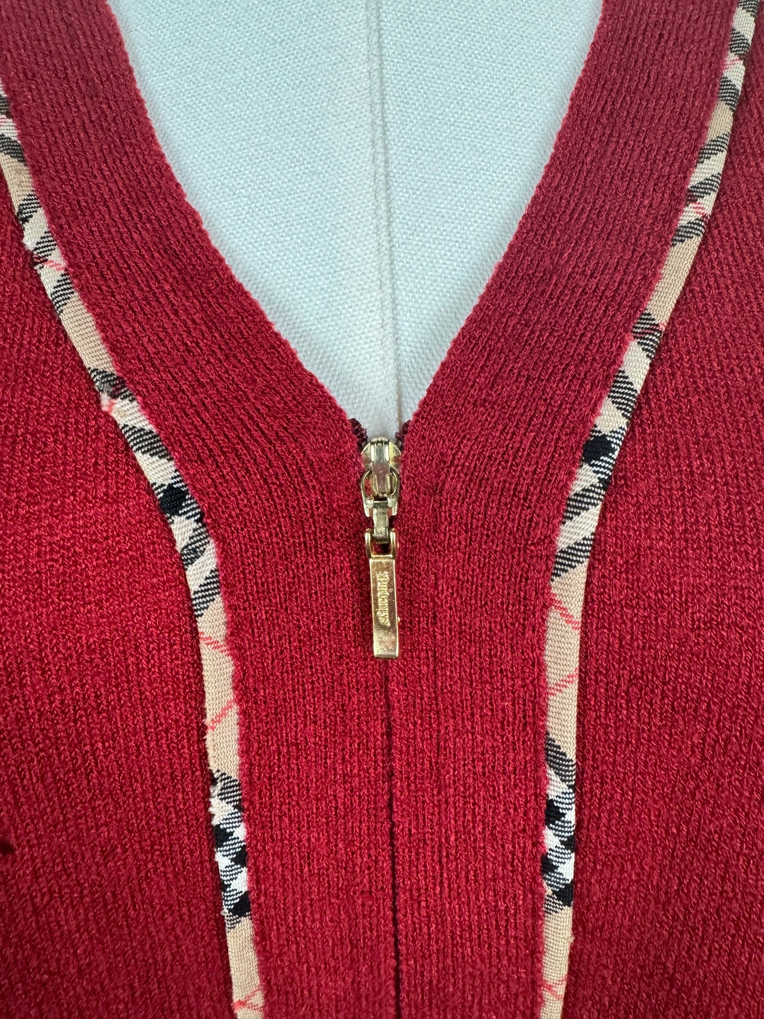 Vintage Burberry Red Top