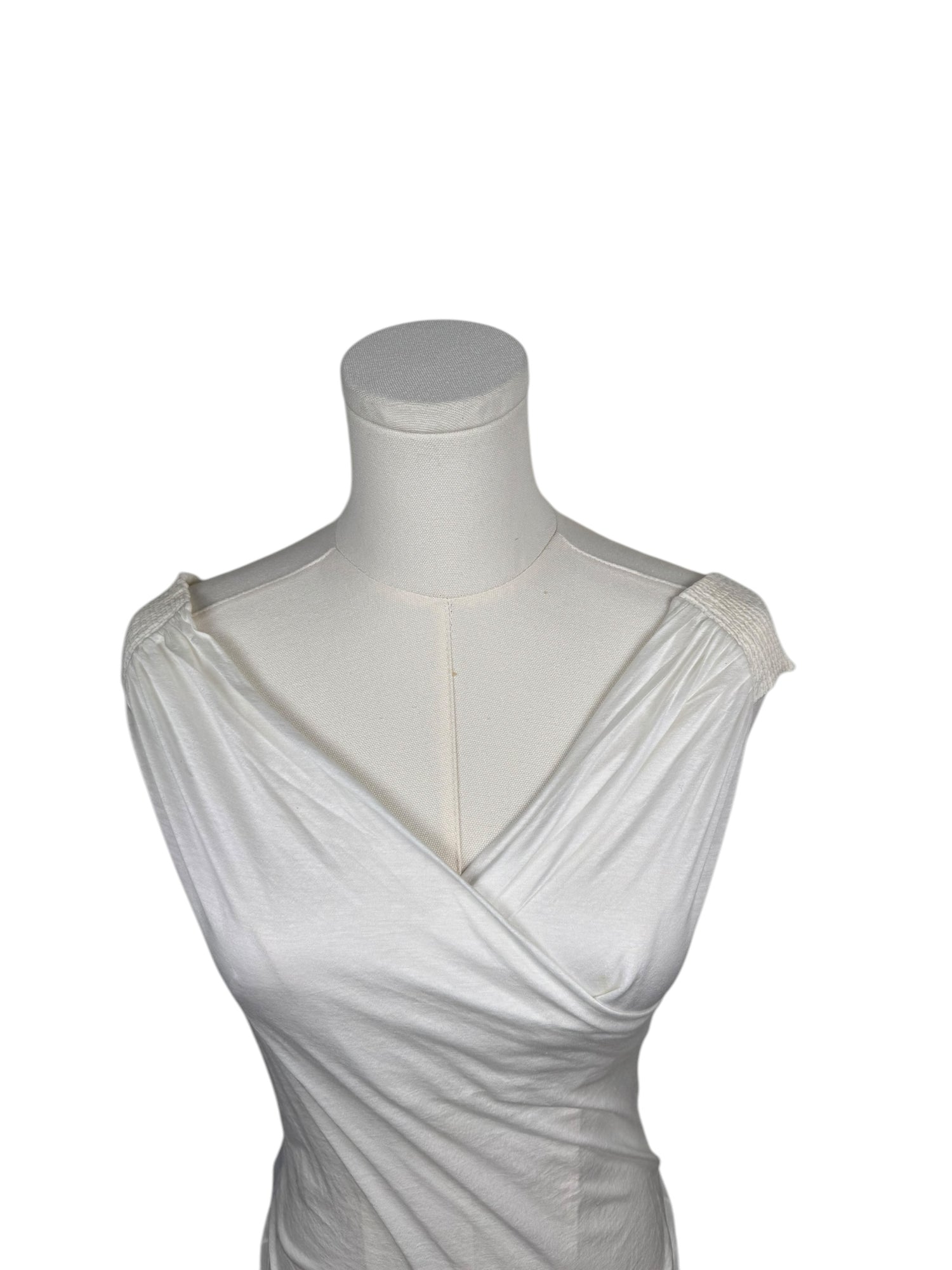 Gucci by Tom Ford White Off the Shoulder Sleeveless Top