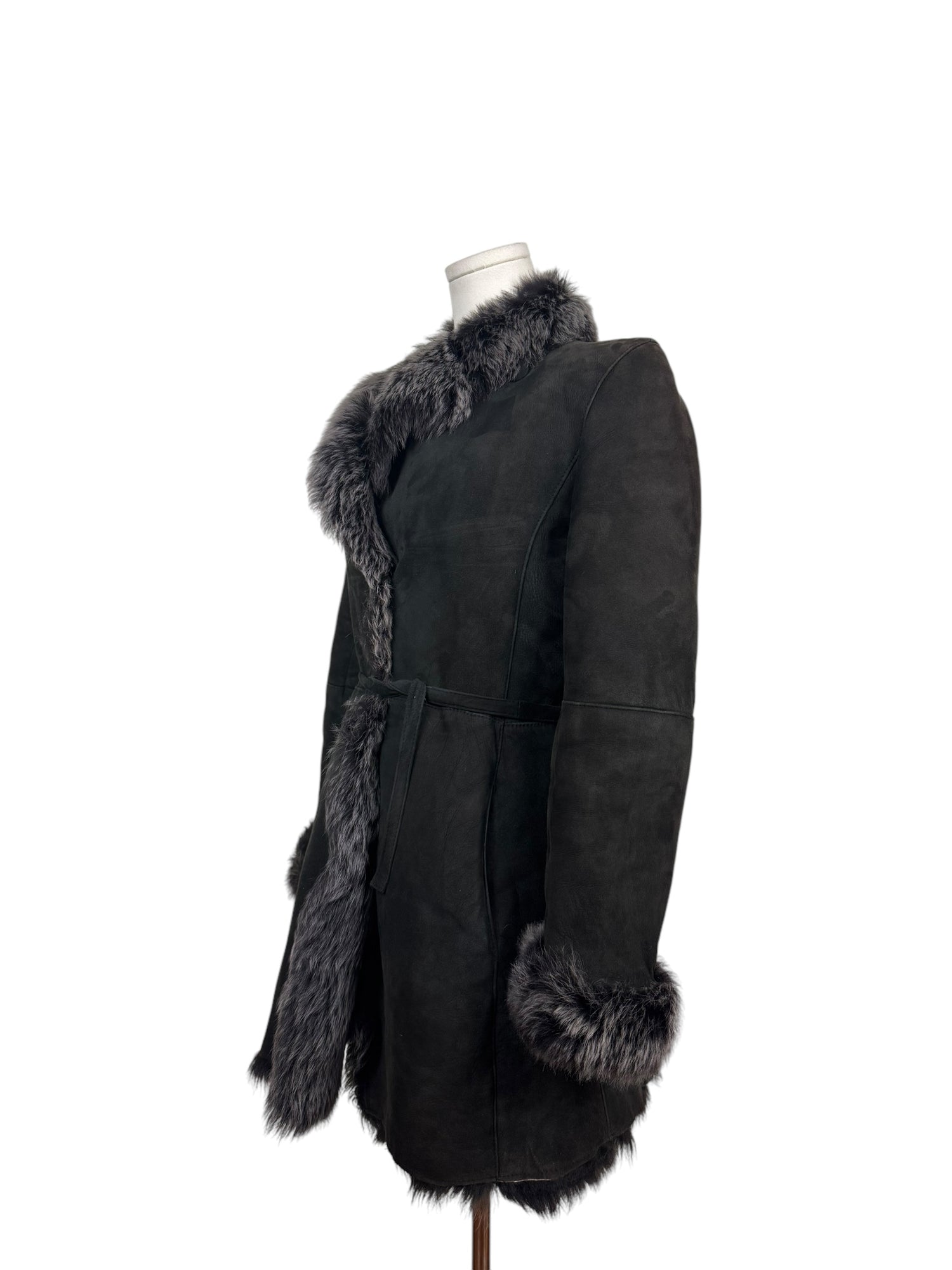 Black Vintage Fur Jacket