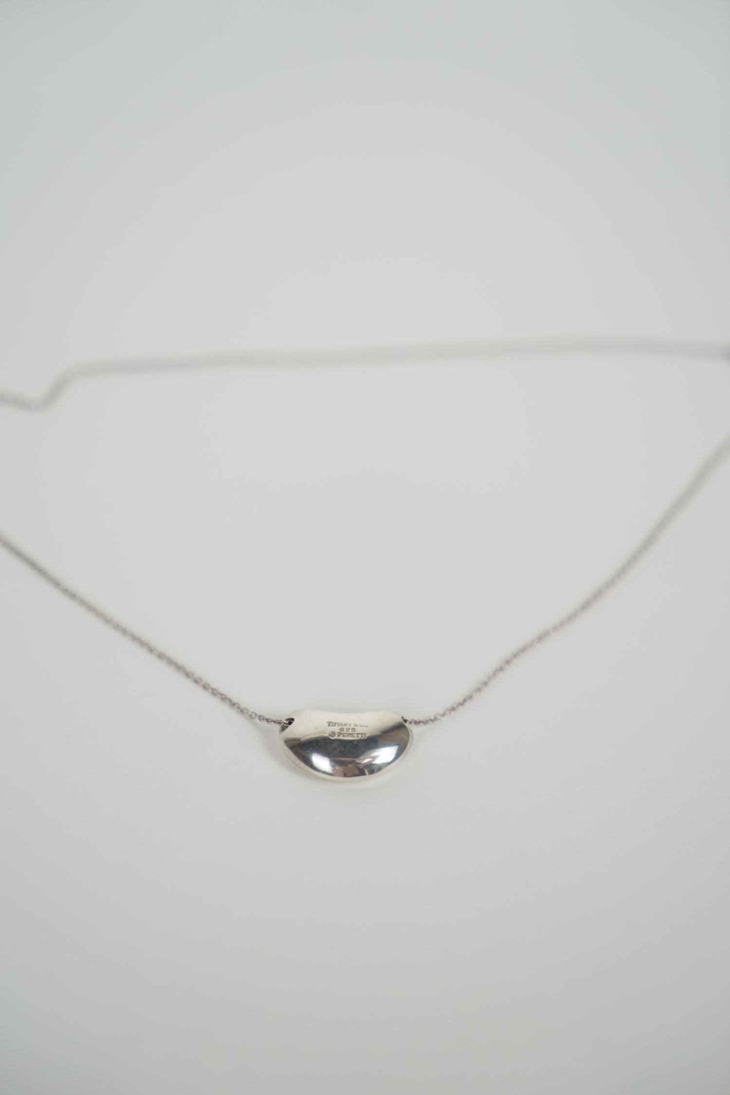 Vintage Tiffany Silver Small Pendant Necklace