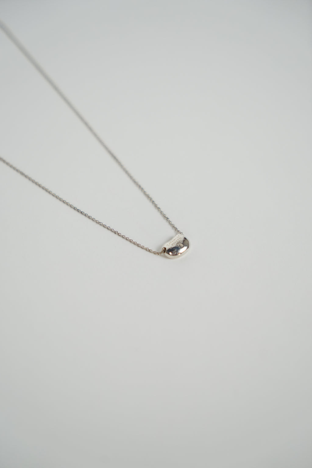 Vintage Tiffany Silver Small Pendant Necklace