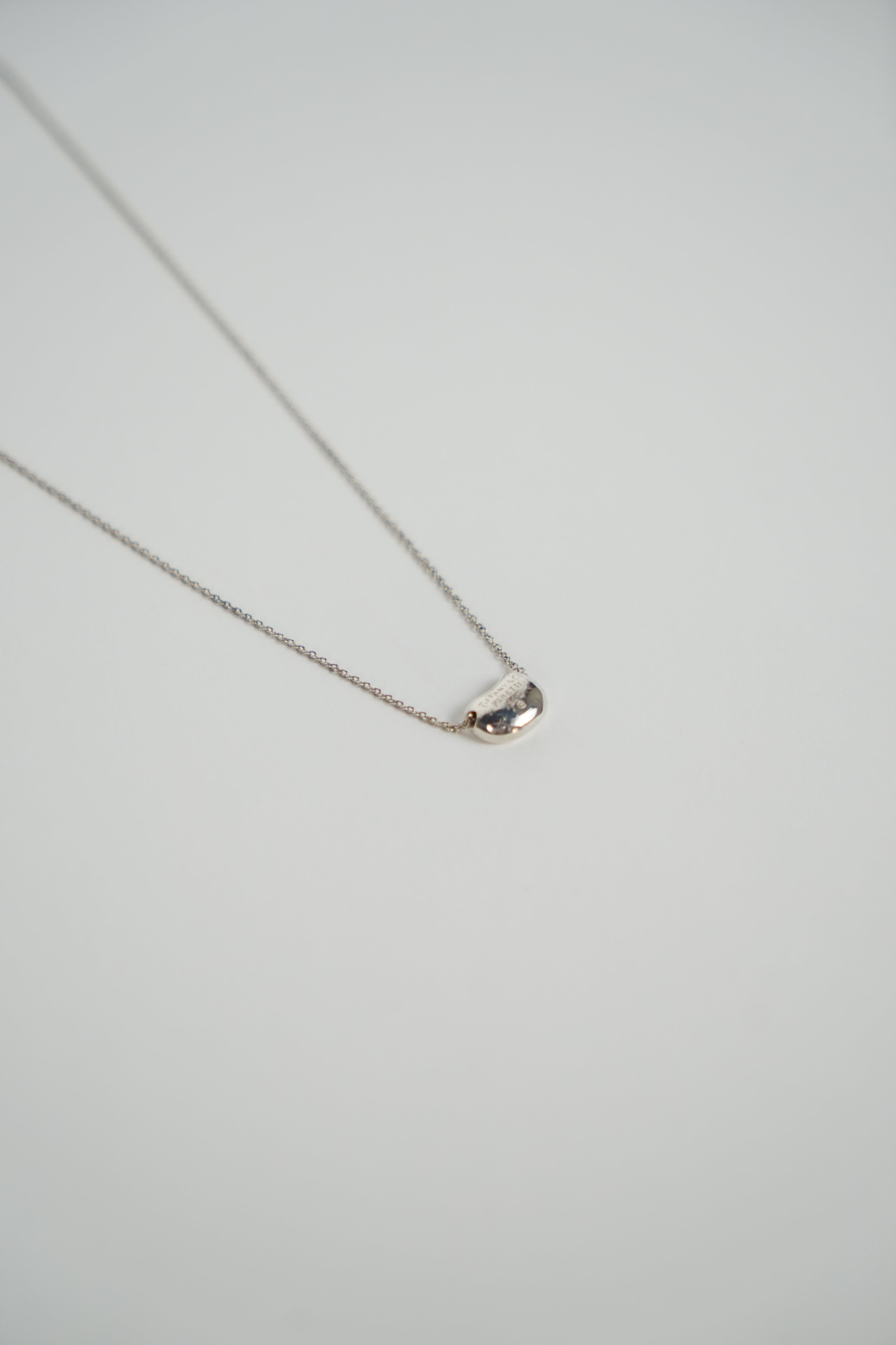 Vintage Tiffany Silver Small Pendant Necklace