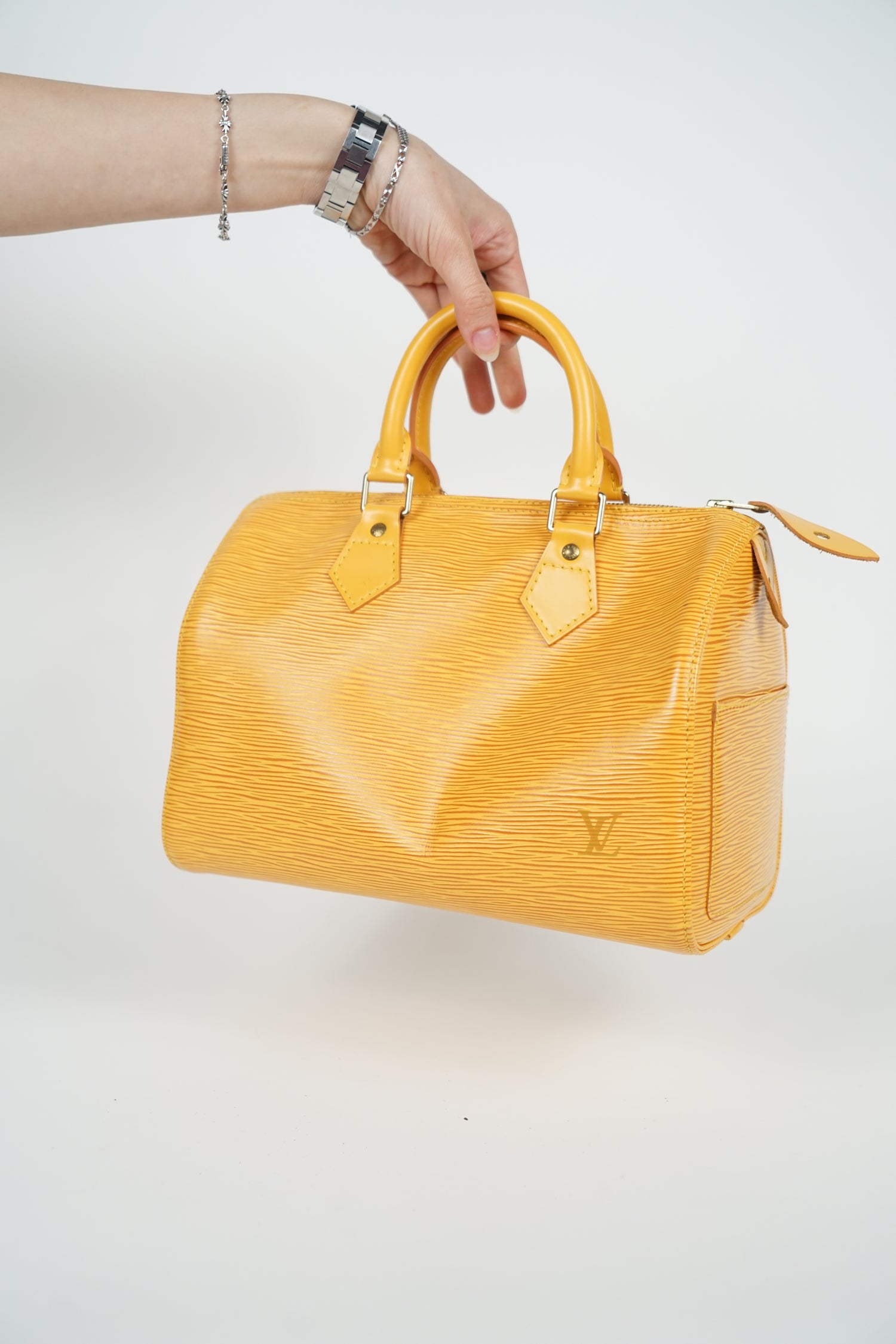 Vintage Louis Vuitton Yellow Epi Leather Speedy 30 Bag