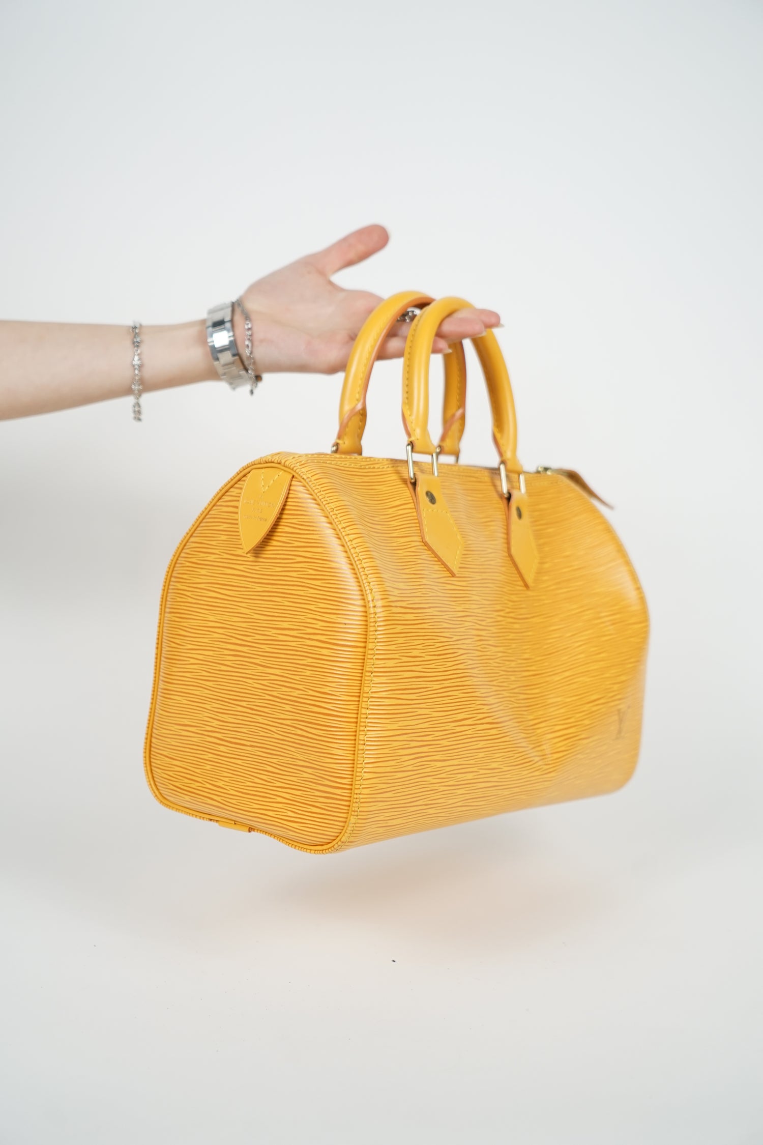 Vintage Louis Vuitton Yellow Epi Leather Speedy 30 Bag