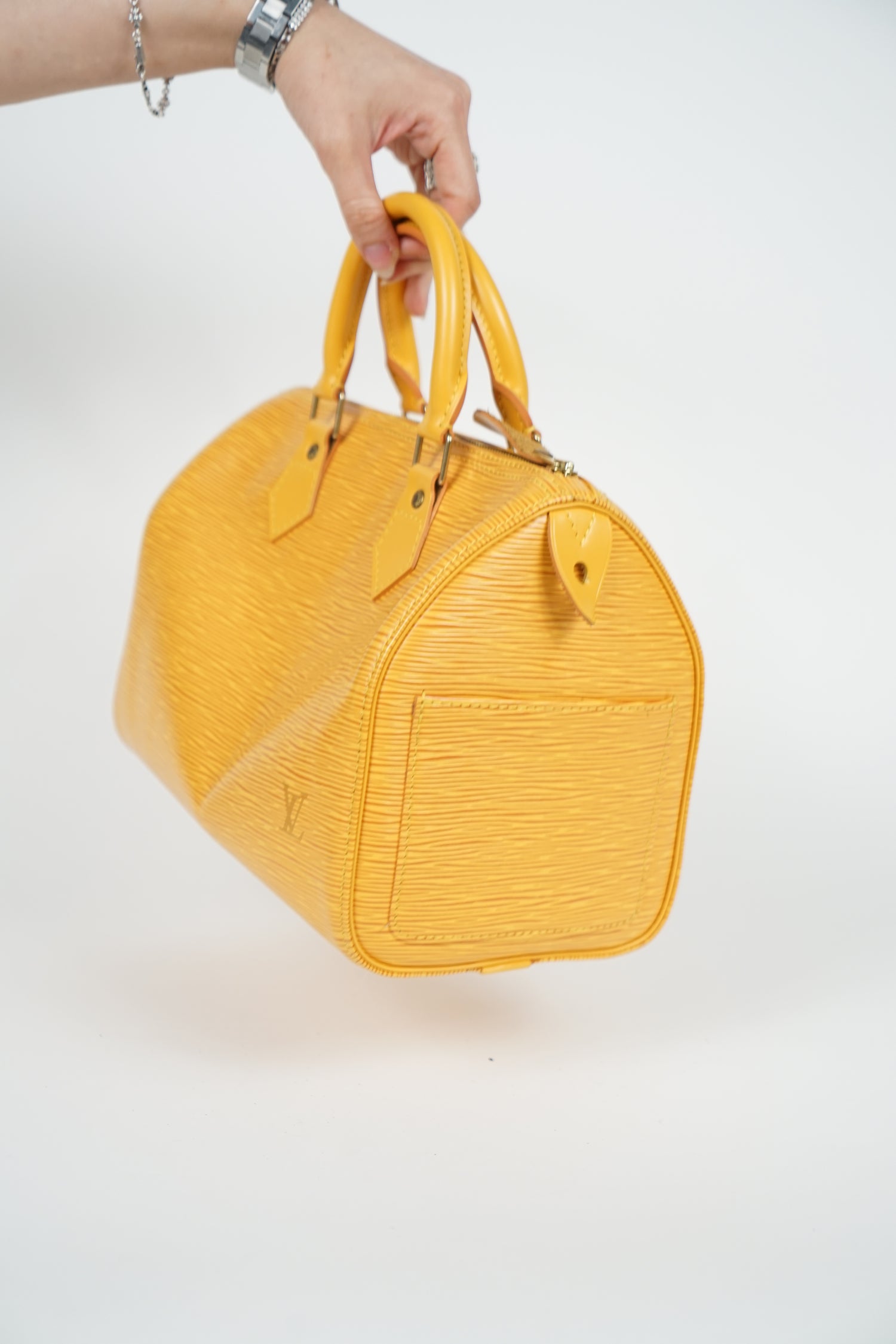 Vintage Louis Vuitton Yellow Epi Leather Speedy 30 Bag