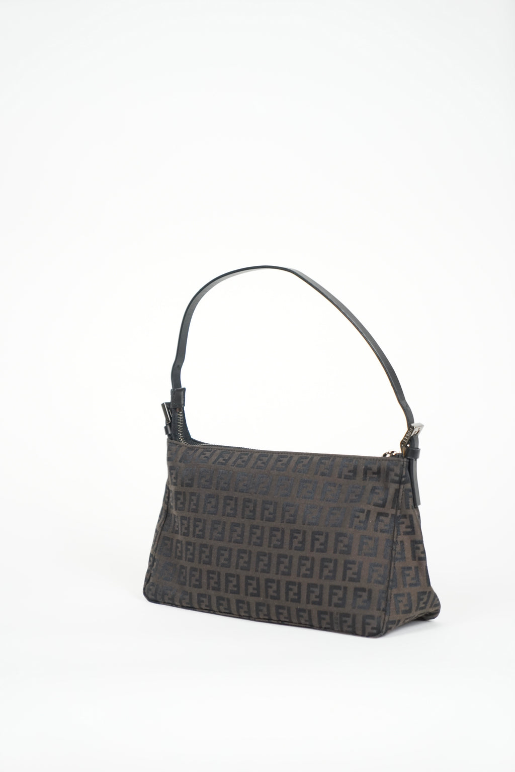 Fendi Brown Zucca Monogram Pochette