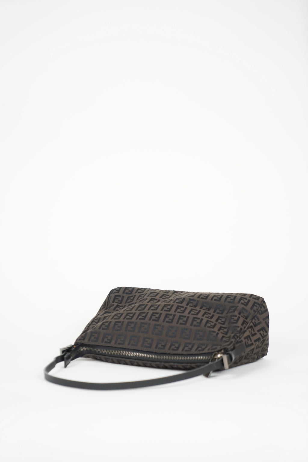 Fendi Brown Zucca Monogram Pochette