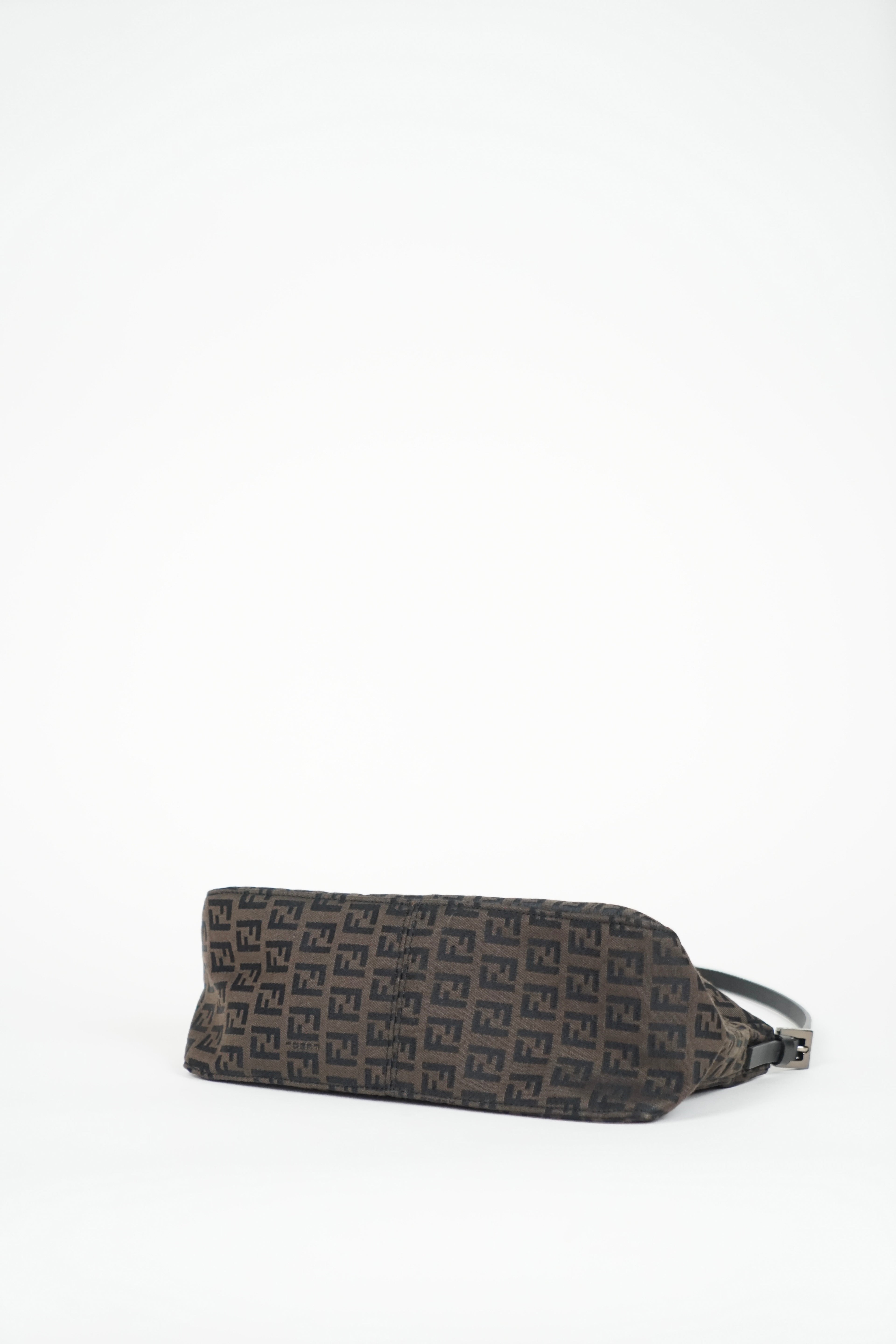 Fendi Brown Zucca Monogram Pochette