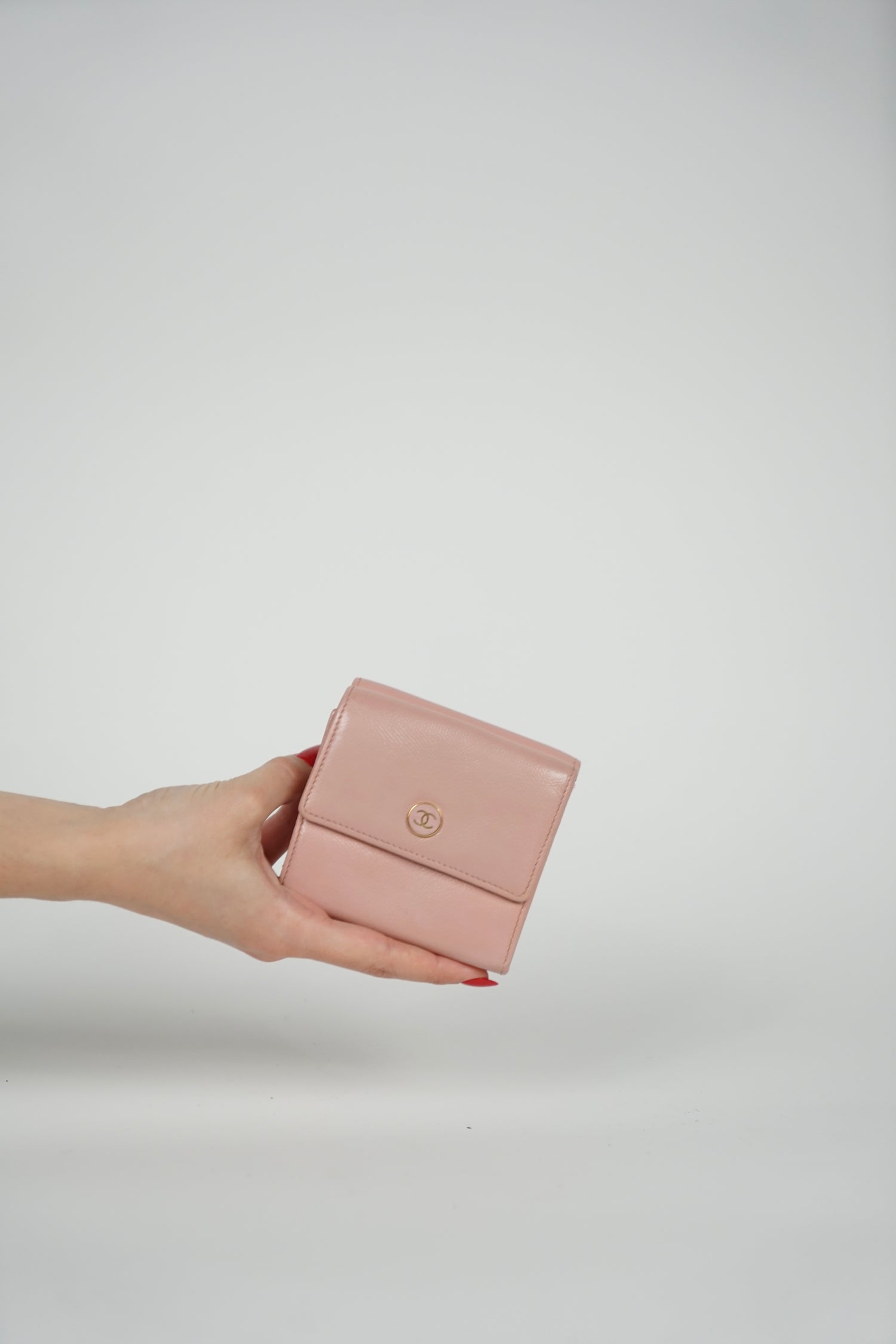 Chanel Pink CC Vintage Wallet