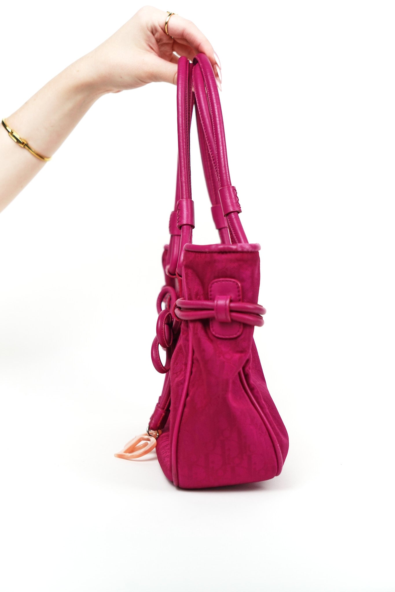 Dior Magenta Diorissimo Bow Shoulder Bag