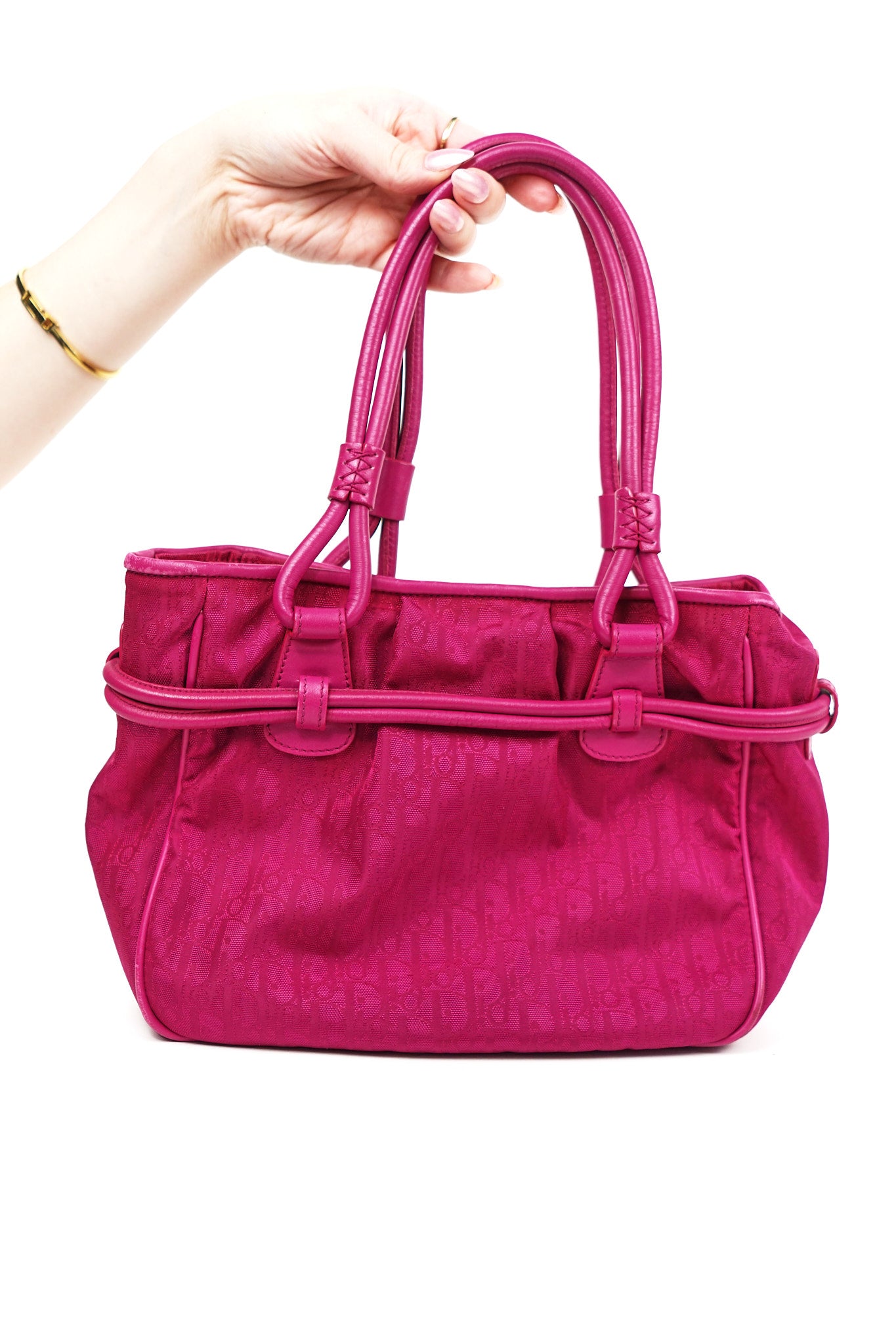 Dior Magenta Diorissimo Bow Shoulder Bag