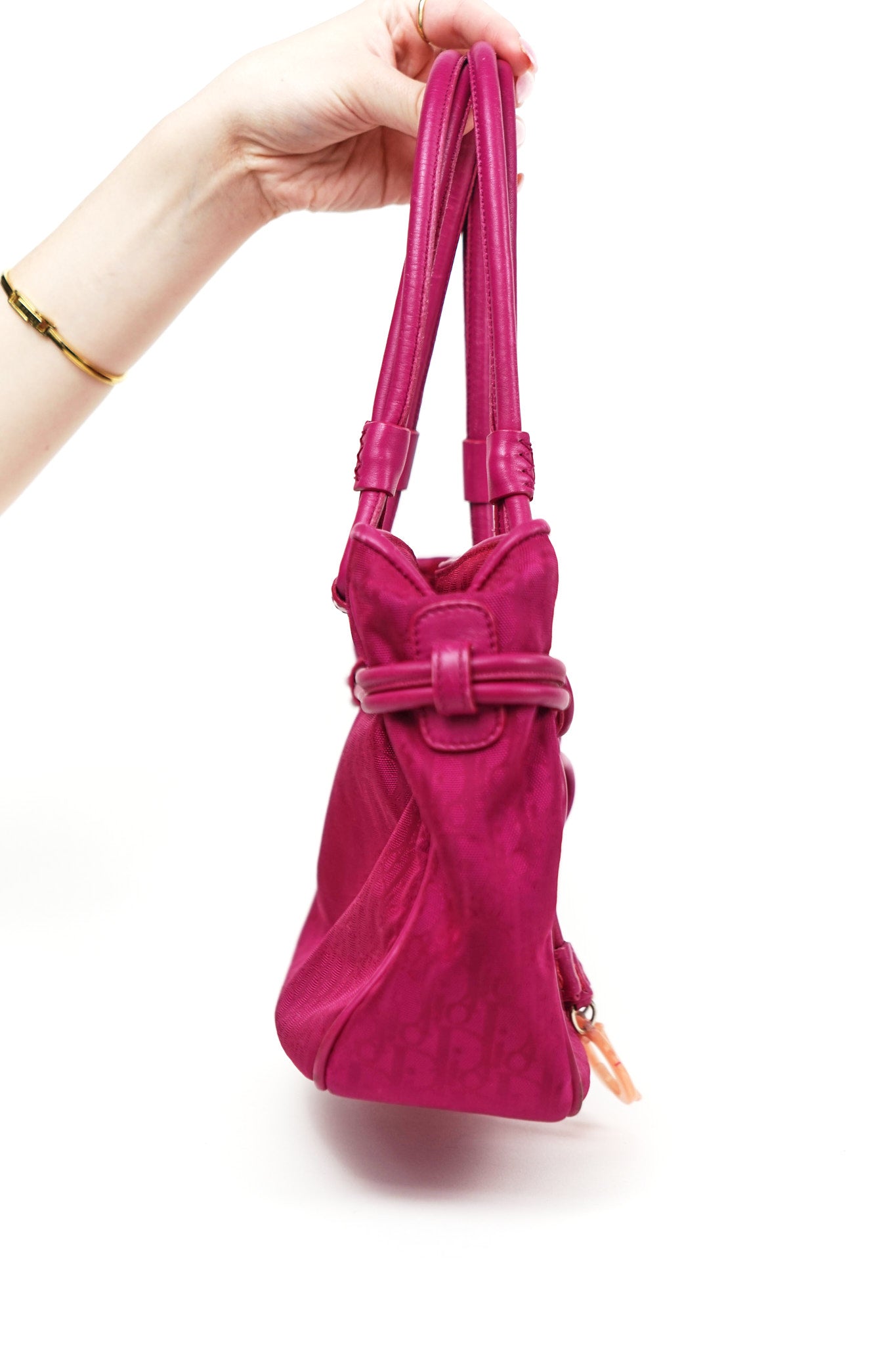 Dior Magenta Diorissimo Bow Shoulder Bag