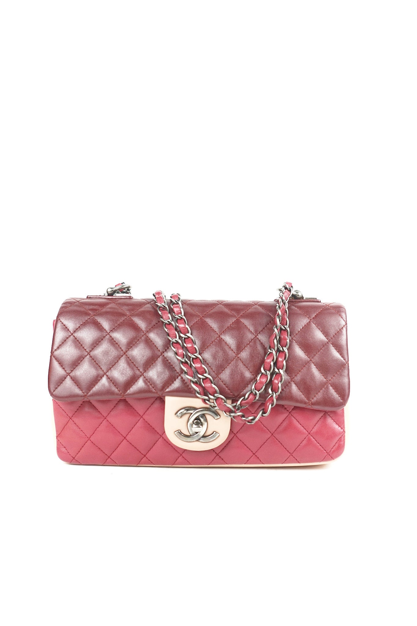 Chanel Tri-tone Single Flap Shoulder Bag