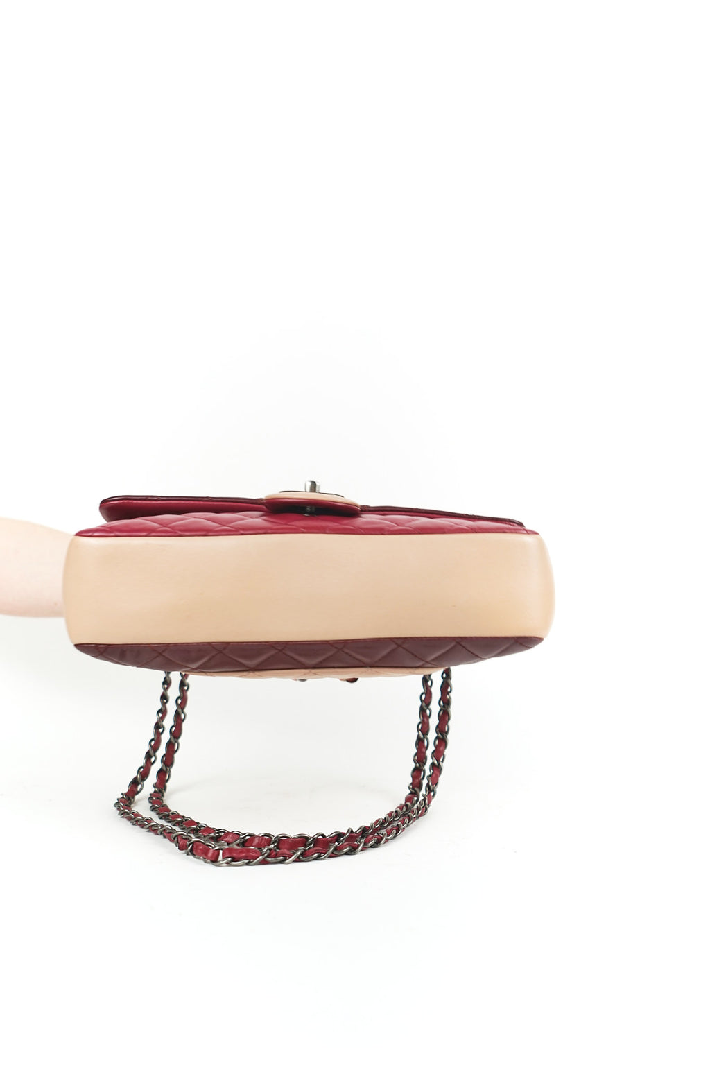 Chanel Tri-tone Single Flap Shoulder Bag