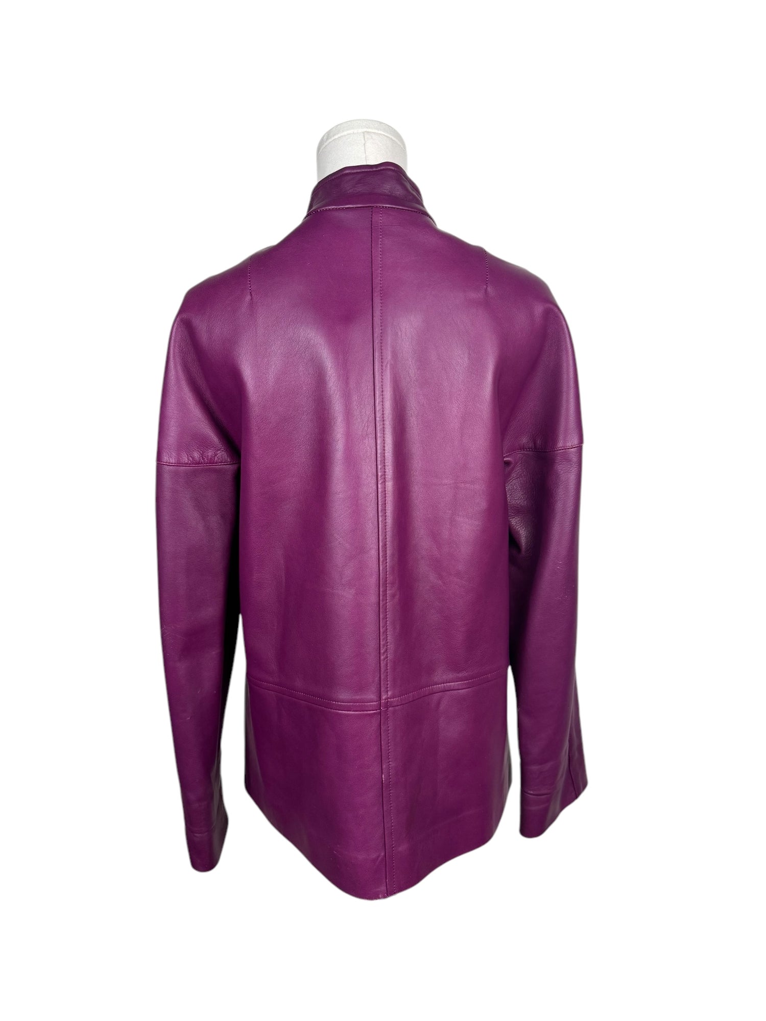 Vintage Purple Leather Jacket