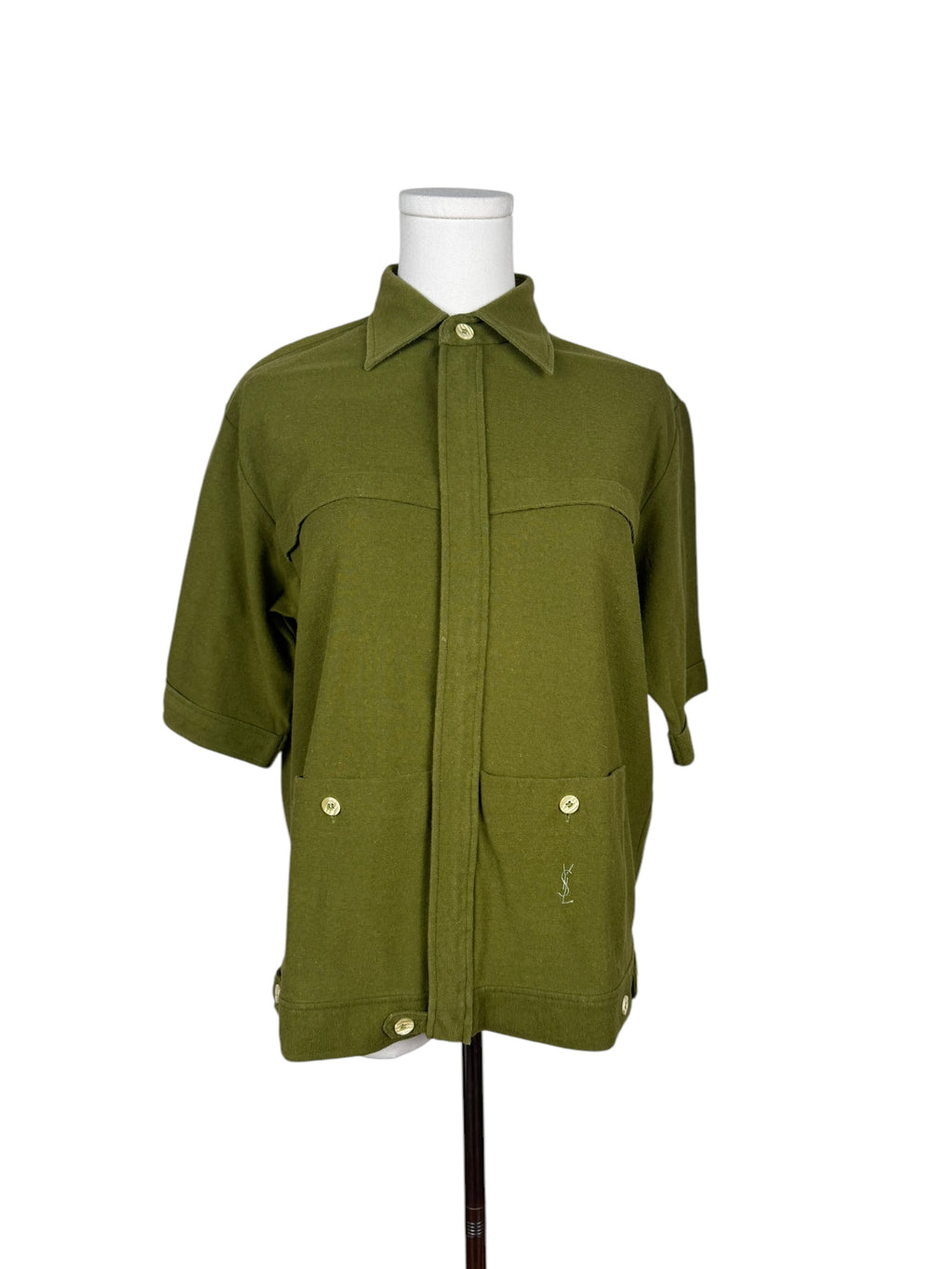 YSL Green Knit Top