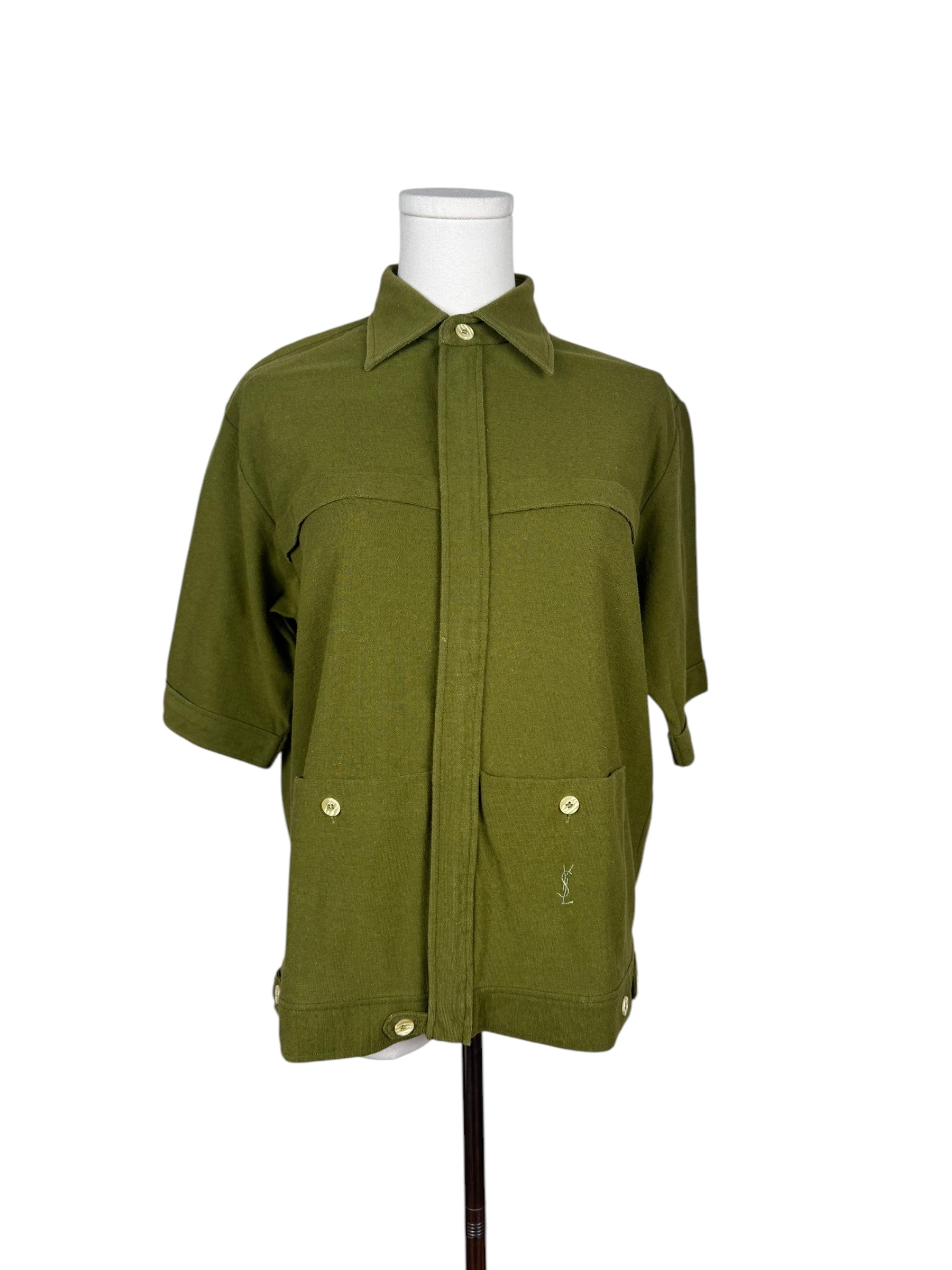 YSL Green Knit Top