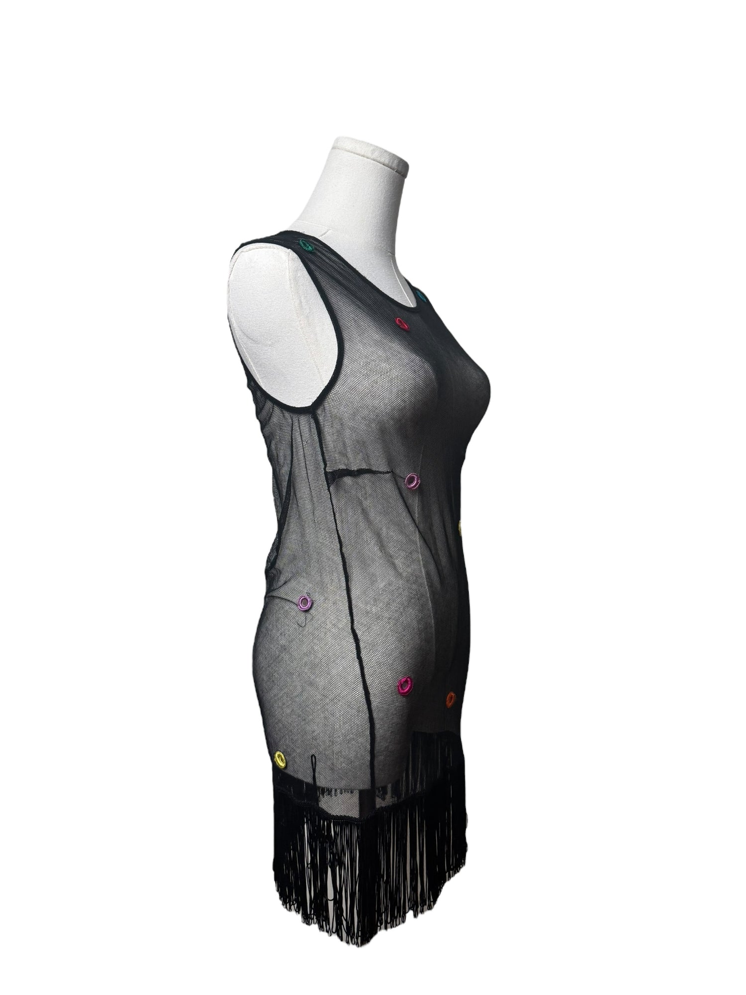 Dolce & Gabbana Mesh Tank w/ Mirror Disks