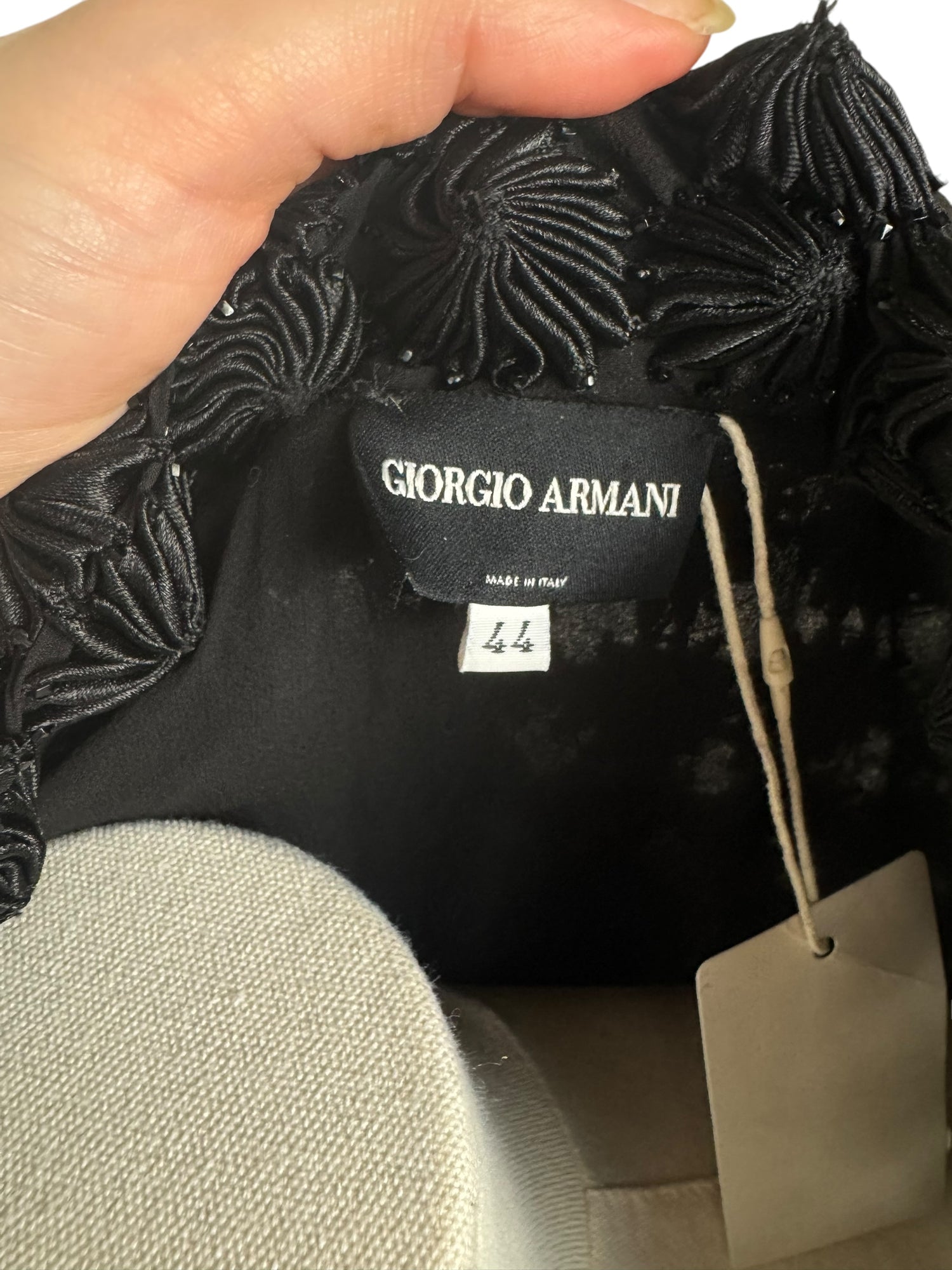 Giorgio Armani Embroidered Cropped Cardigan