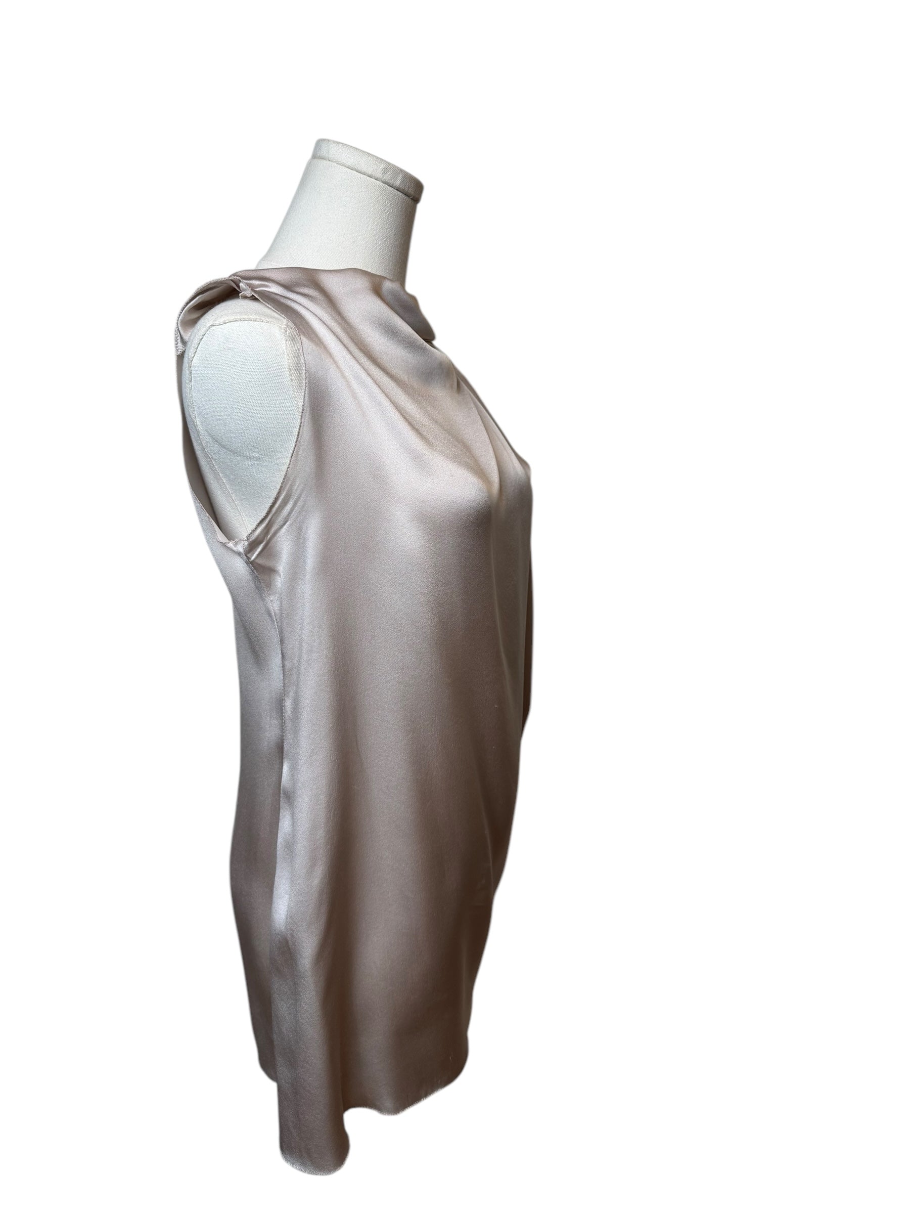 Lanvin Blush Silk Tank Top