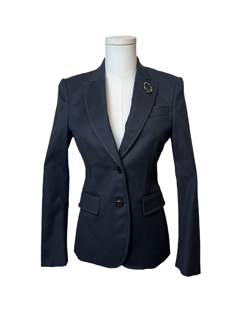 Gucci Black Blazer with Pin