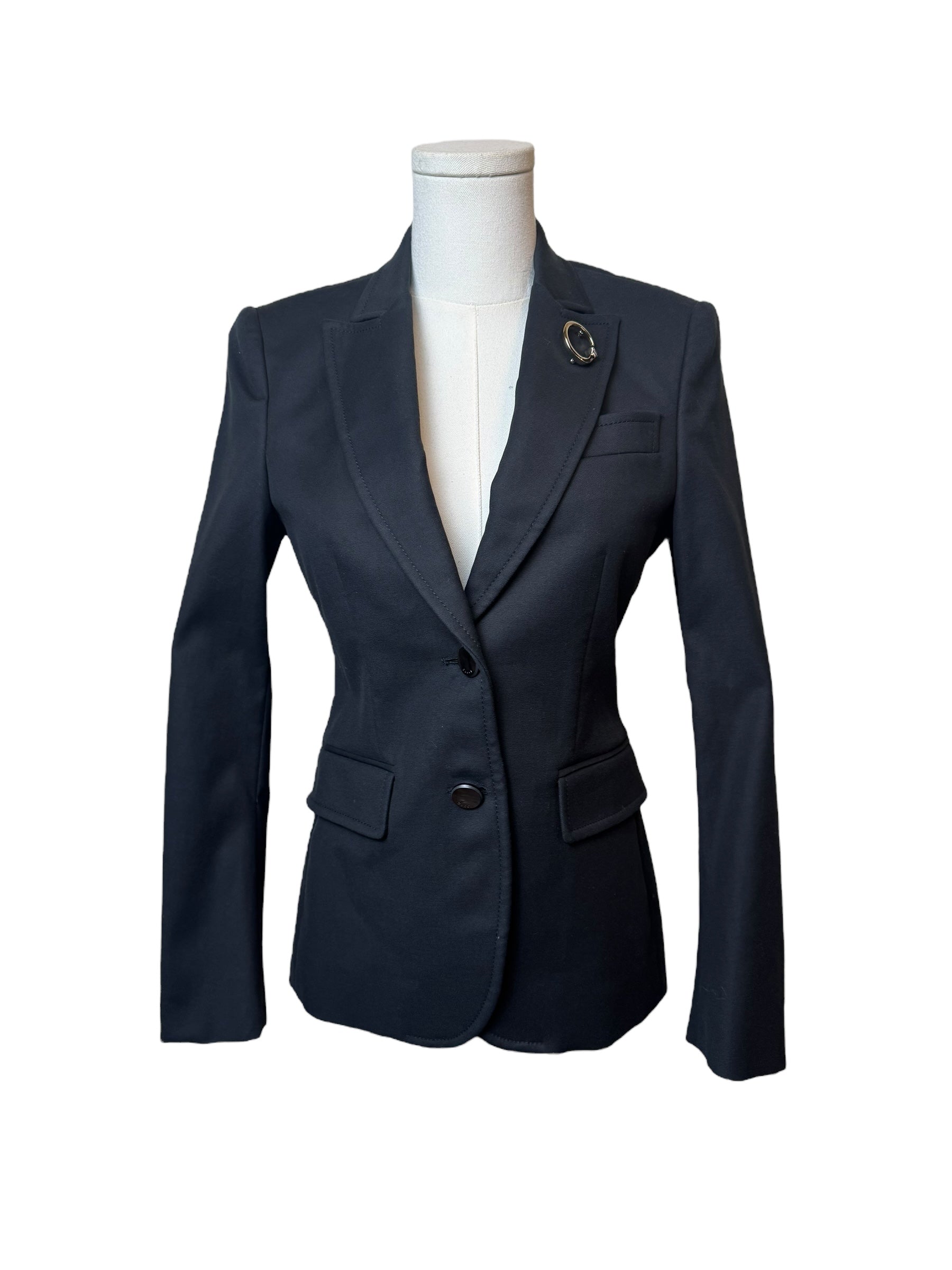 Gucci Black Blazer with Pin