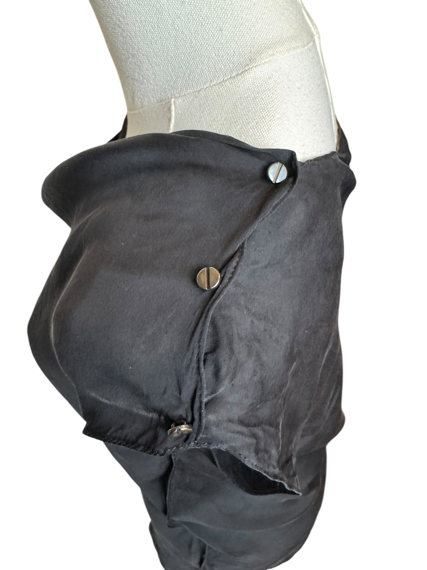 Lanvin Black Silk Tank Top