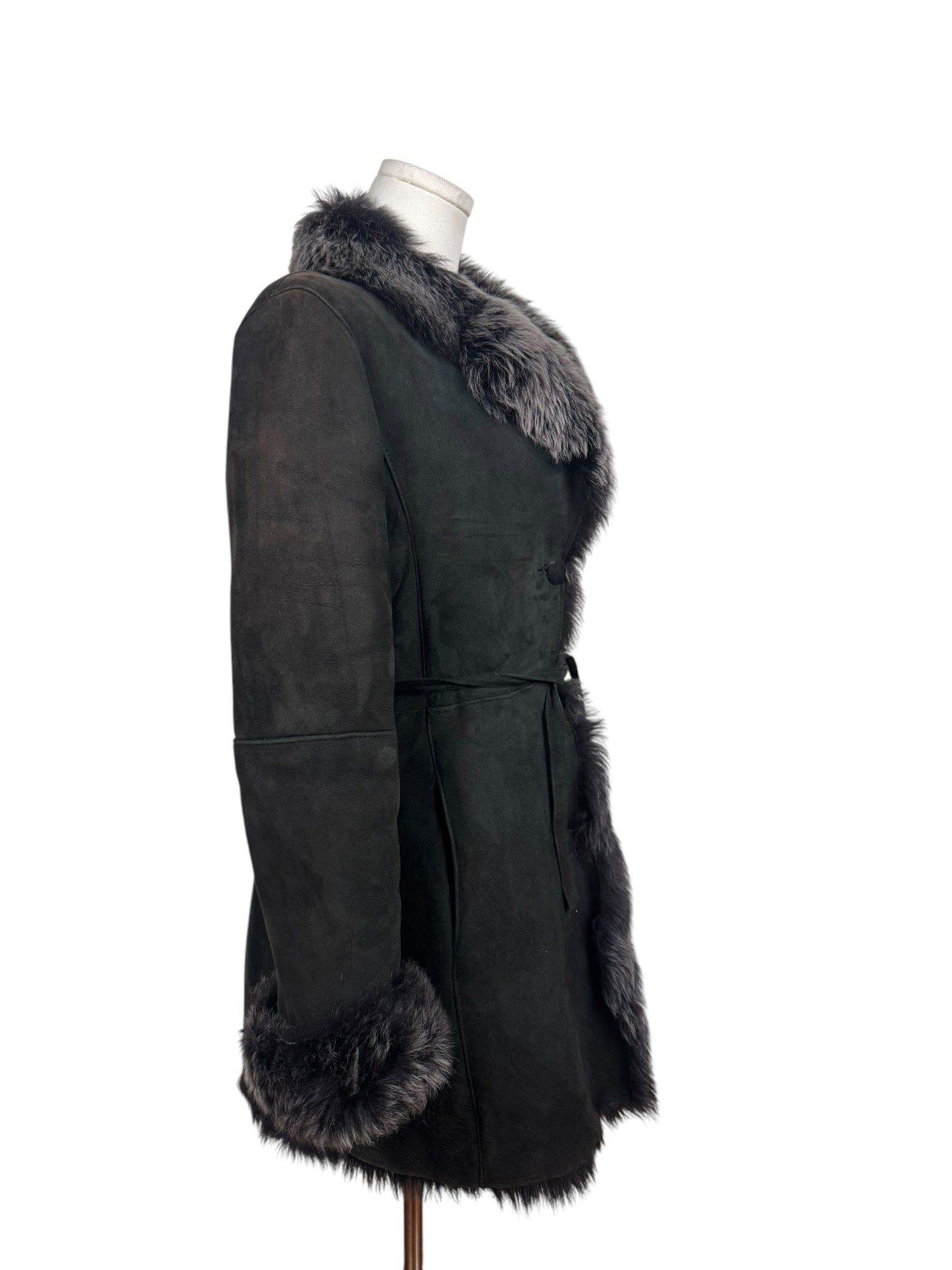 Black Vintage Fur Jacket