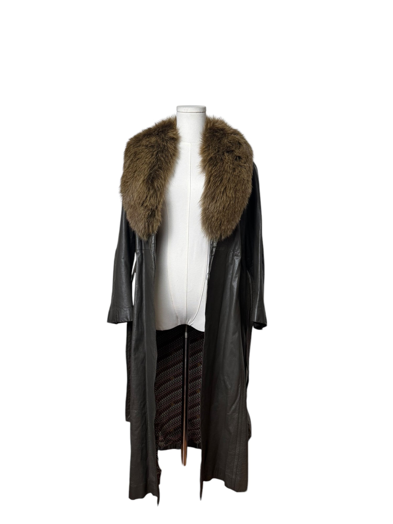 Vintage Leather and Fur Jacket