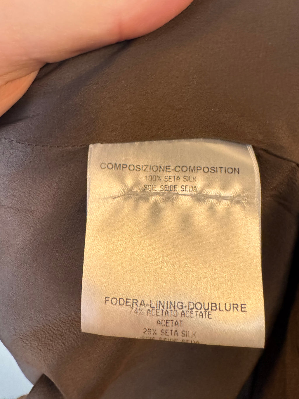 Gucci Brown Silk Horse-bit Dress