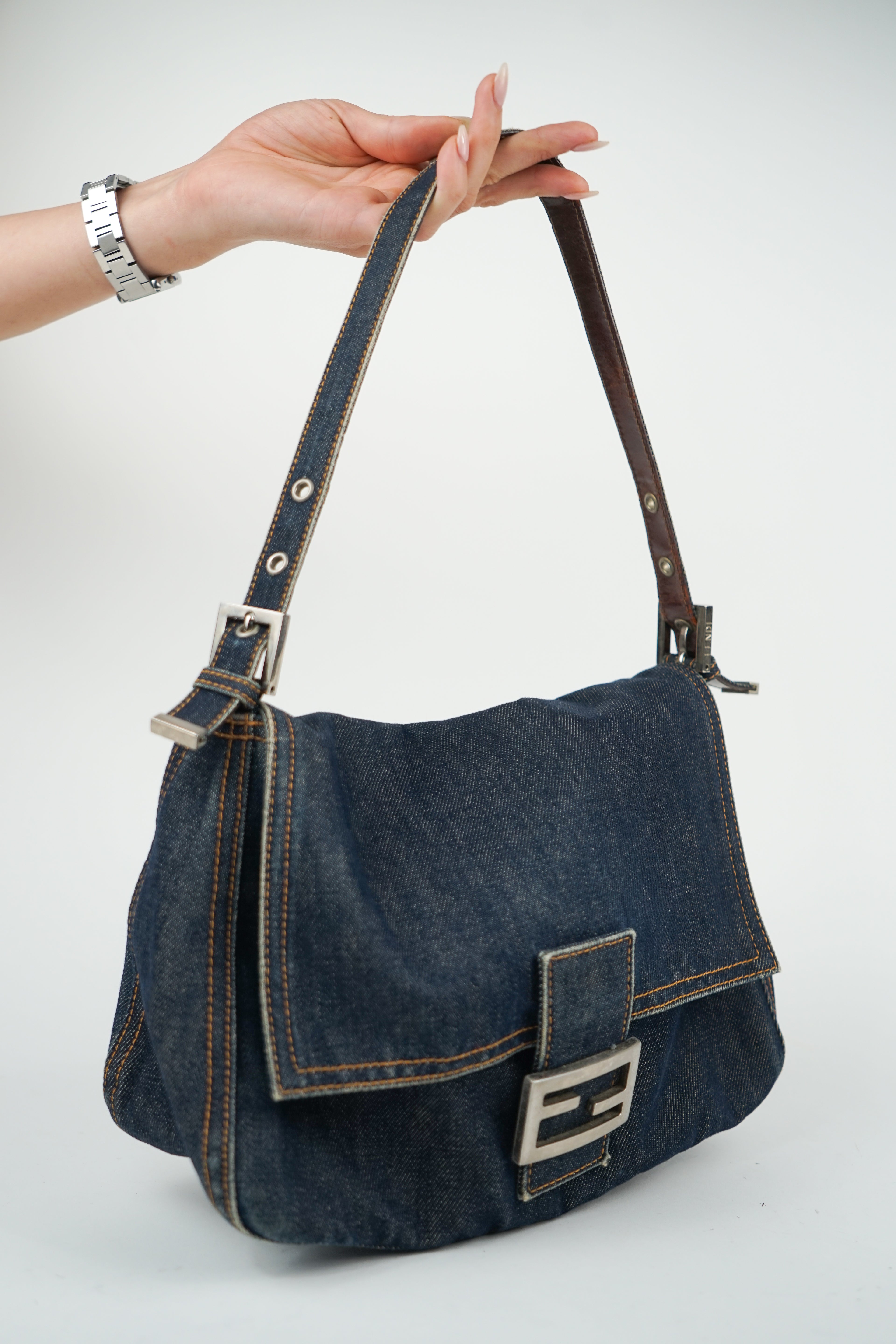 Fendi Denim Mama Baguette
