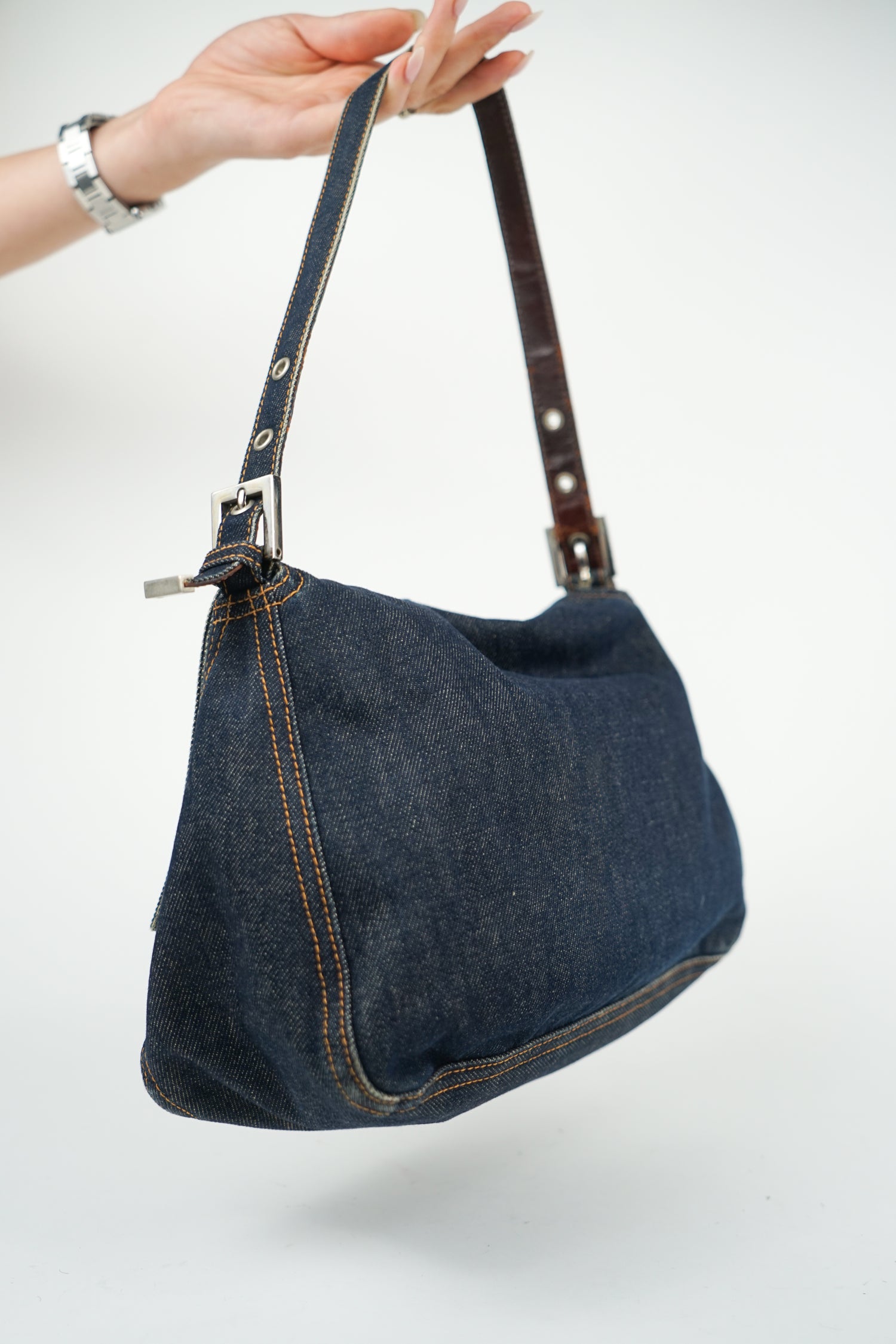 Fendi Denim Mama Baguette