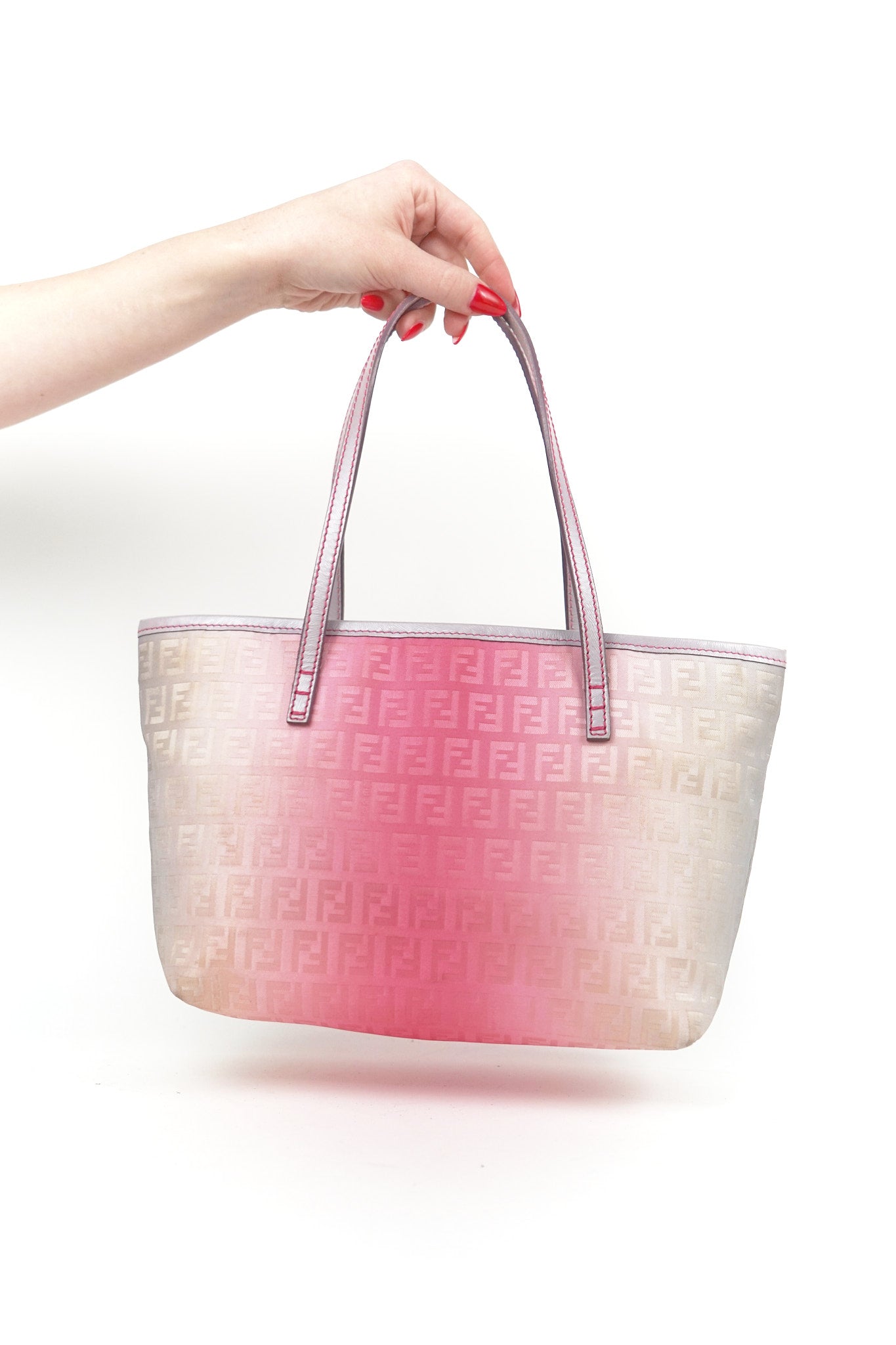 Fendi Pink Ombre Zucchino Bag