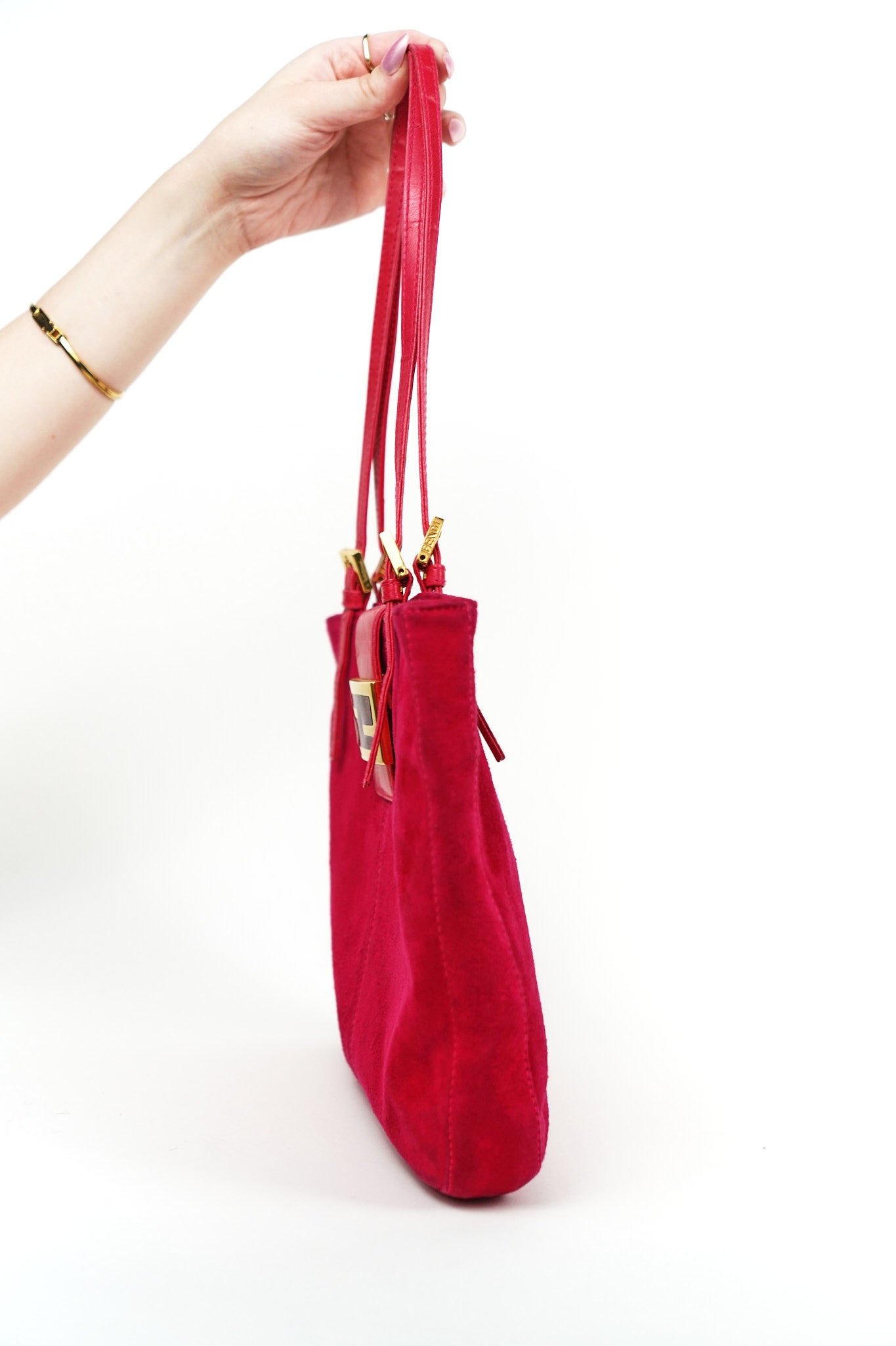 Fendi Pink Suede Tote