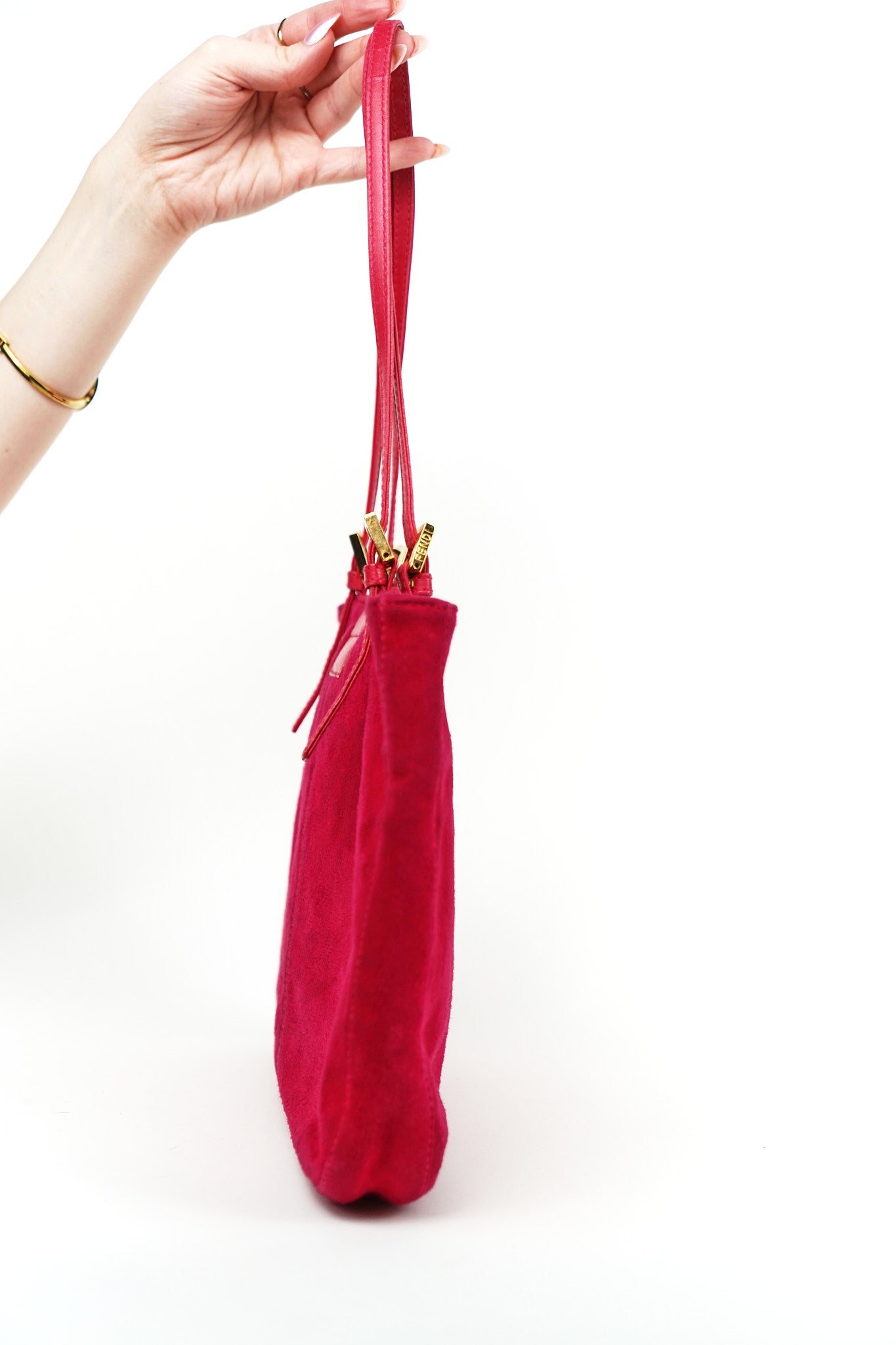 Fendi Pink Suede Tote