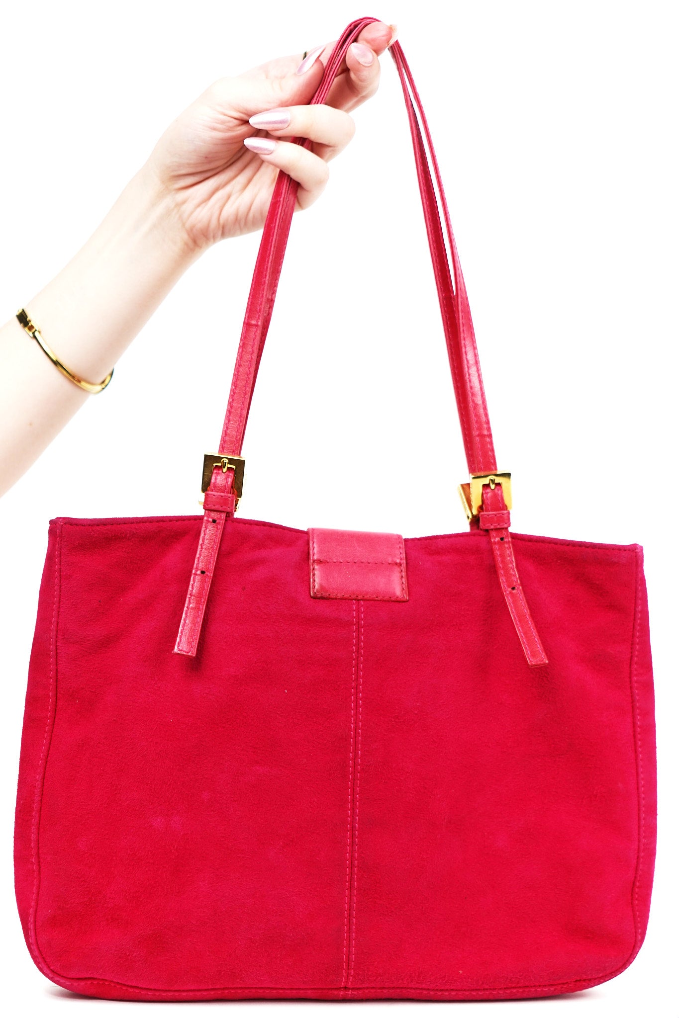 Fendi Pink Suede Tote