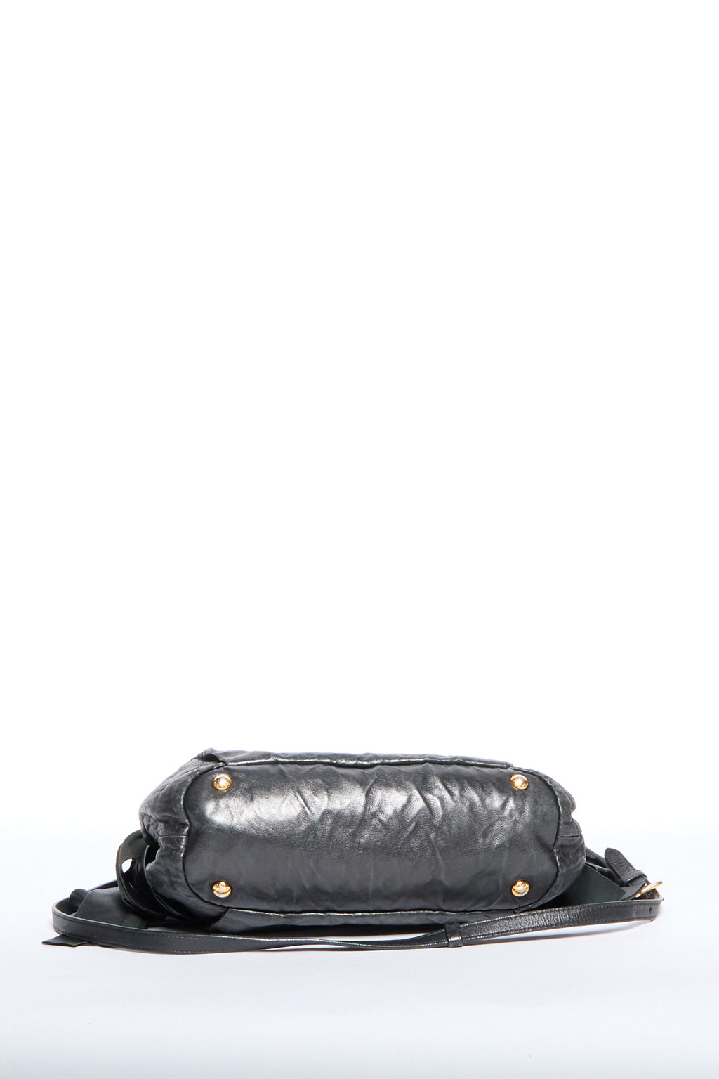 Prada Black Leather Bow Two Way Bag