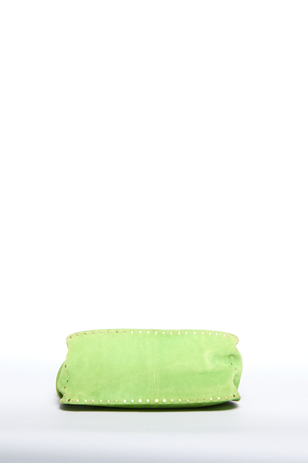 Celine Green Studded Suede Boogie Bag