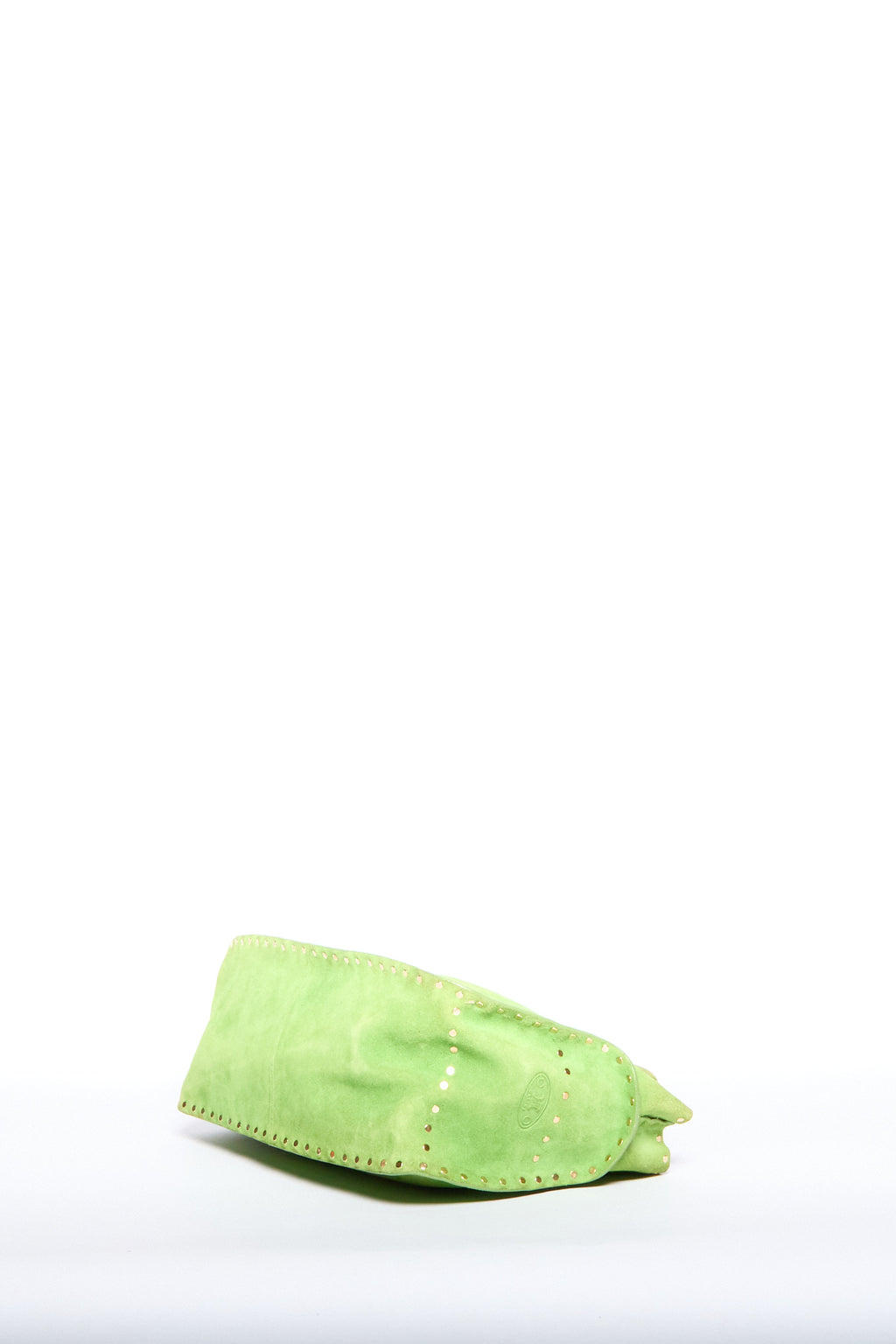 Celine Green Studded Suede Boogie Bag