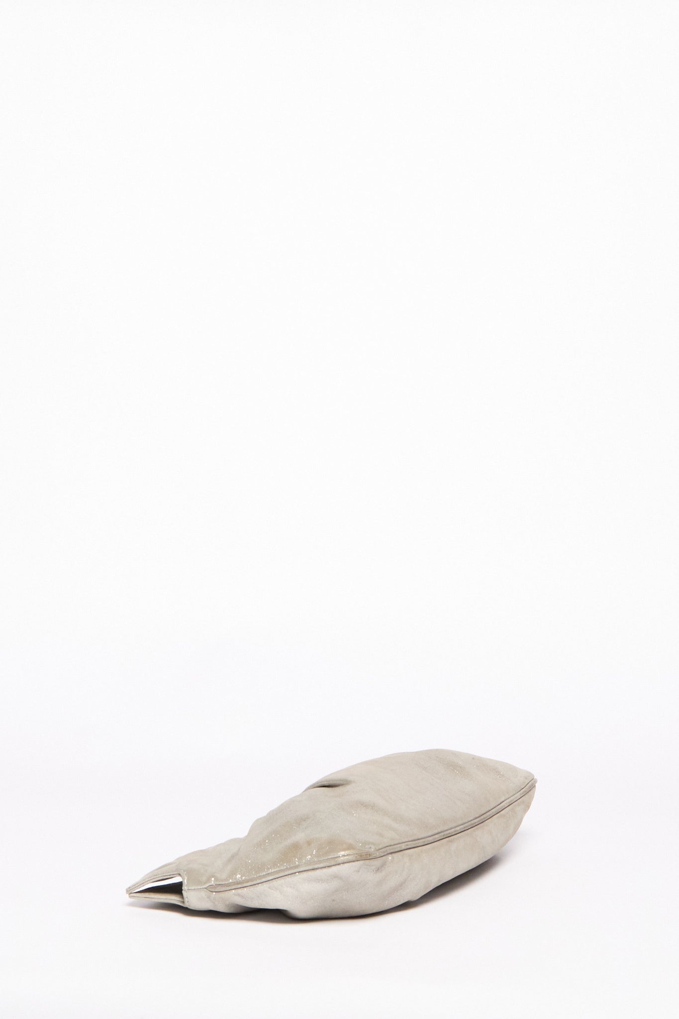 Fendi Silver Leather Handbag