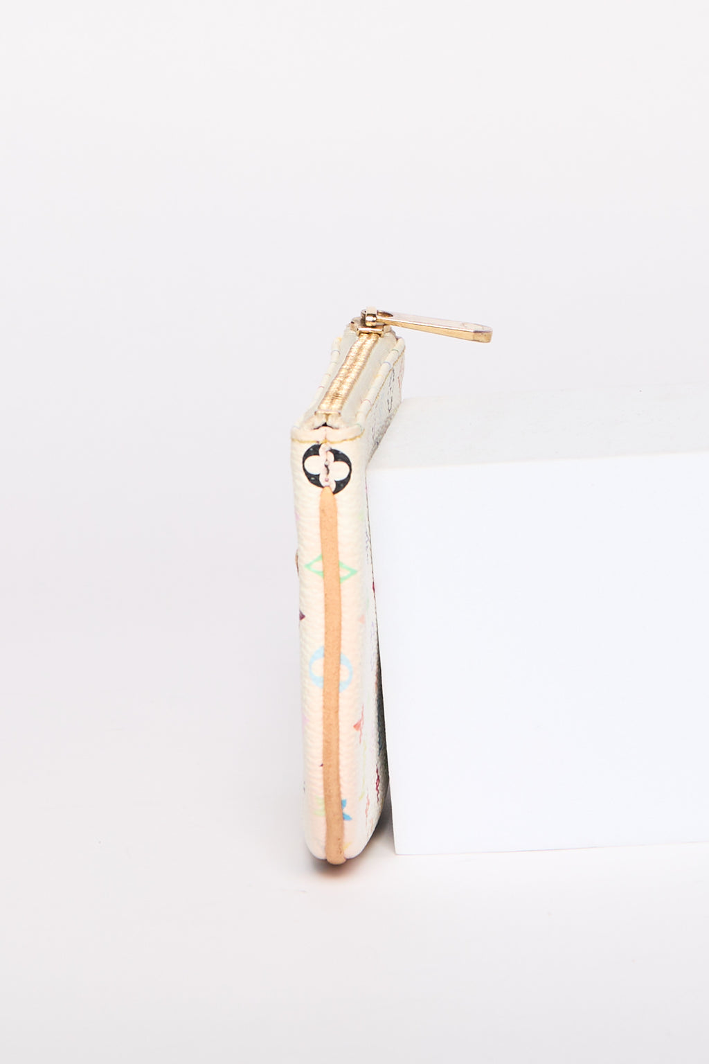 Louis Vuitton White Murakami Monogram Multicolor Keychain Pochette