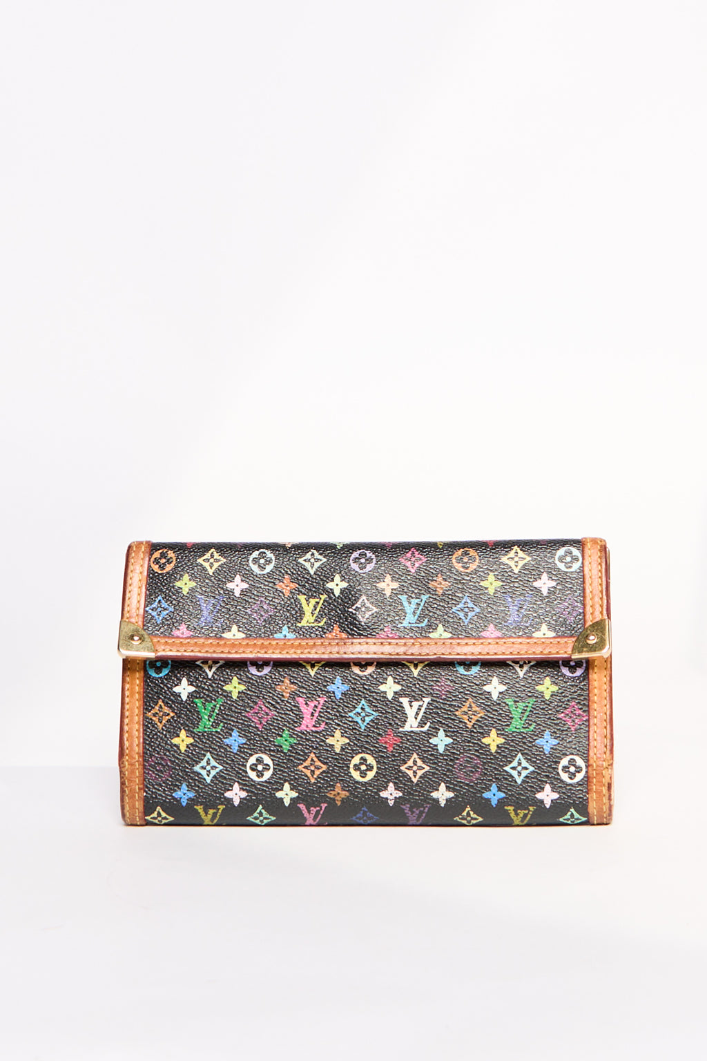 Louis Vuitton Black Murakami Multicolor Porte Tresor Long Wallet