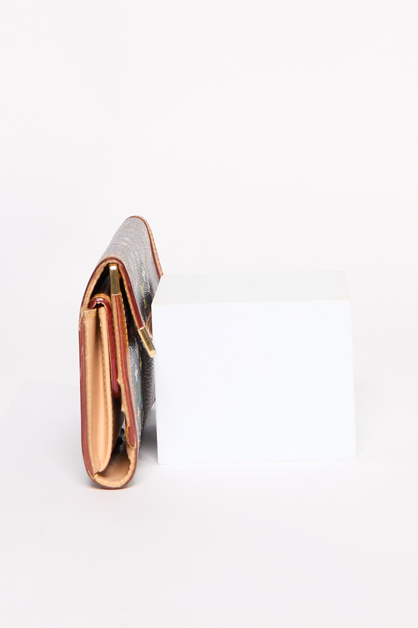 Louis Vuitton Black Murakami Multicolor Porte Tresor Long Wallet