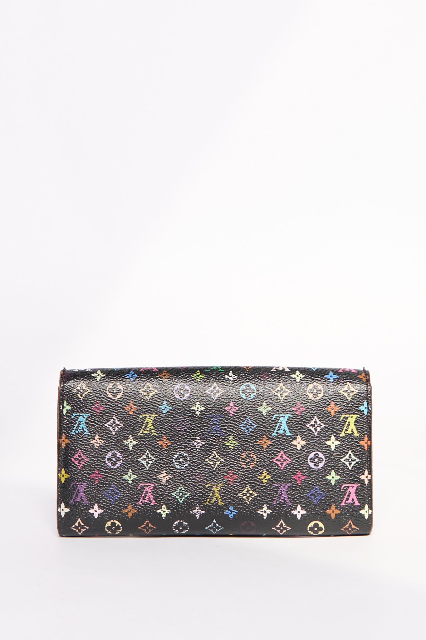 Louis Vuitton Black Murakami Multicolor Portefeiulle Sarah Wallet