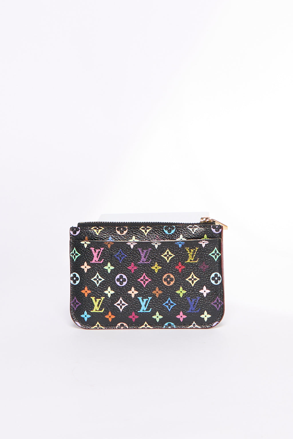 Louis Vuitton Black Murakami Multicolor Keychain Coin Purse