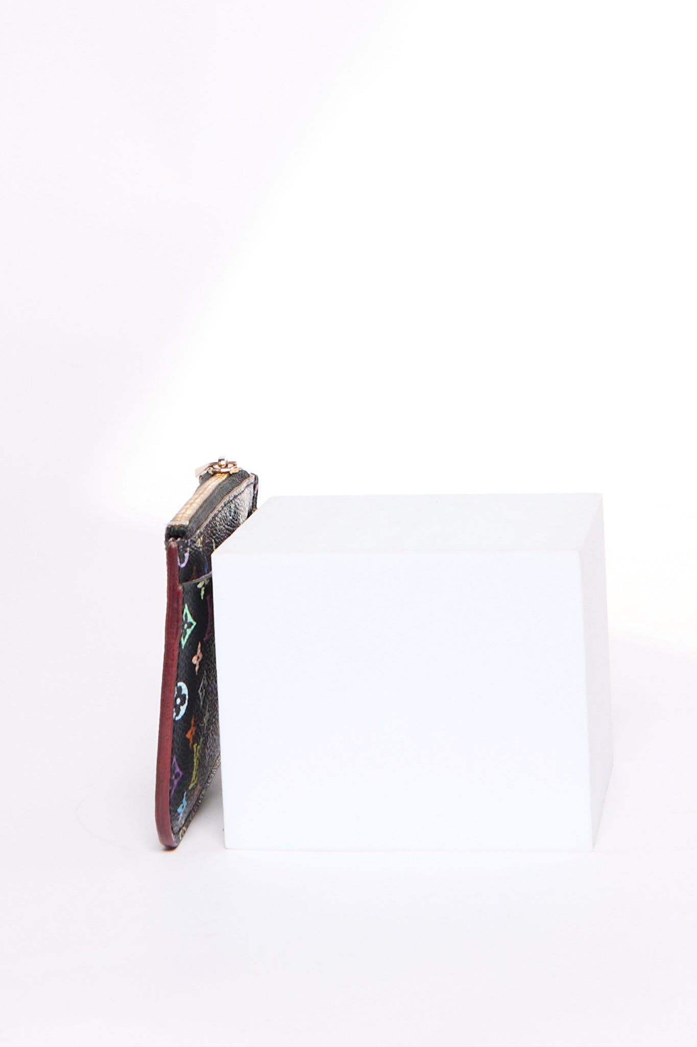 Louis Vuitton Black Murakami Multicolor Keychain Coin Purse