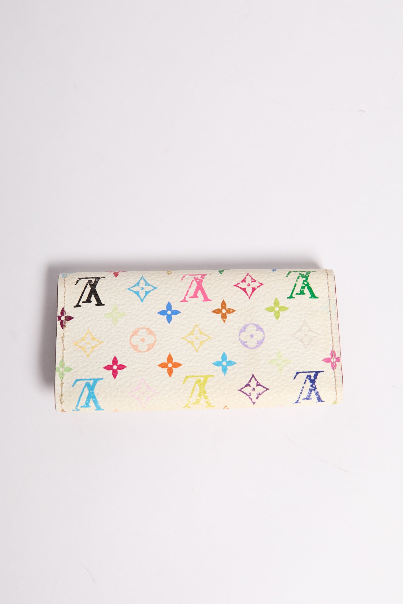 Louis Vuitton White Murakami Monogram Multicolor Key Case
