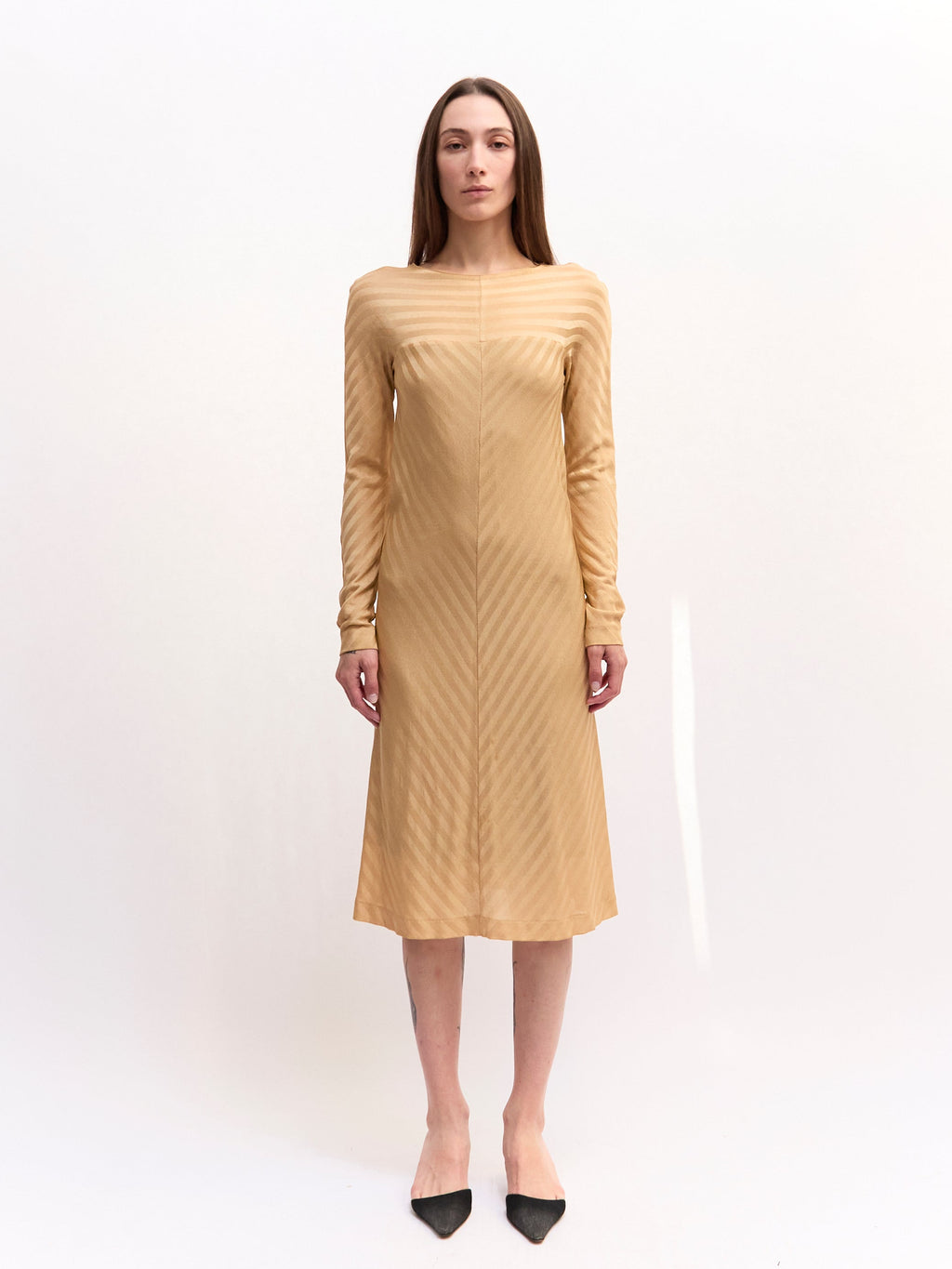 Missoni Gold Long Sleeve Dress